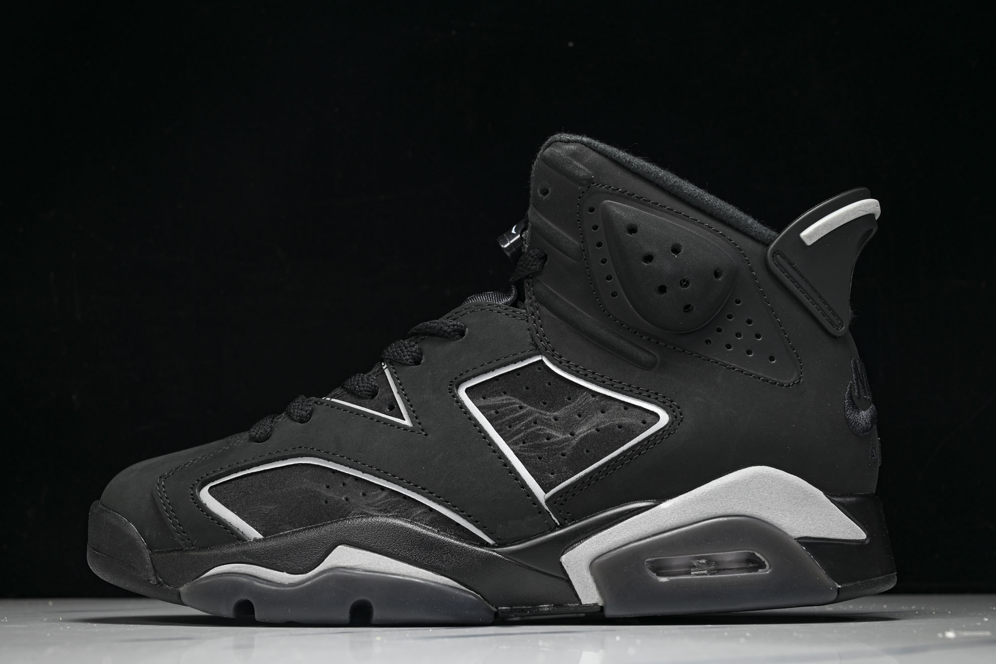 Air Jordan 6 AJ6 黑银 男子高帮复古休闲运动篮球鞋IR2266-010  #YZ01-1