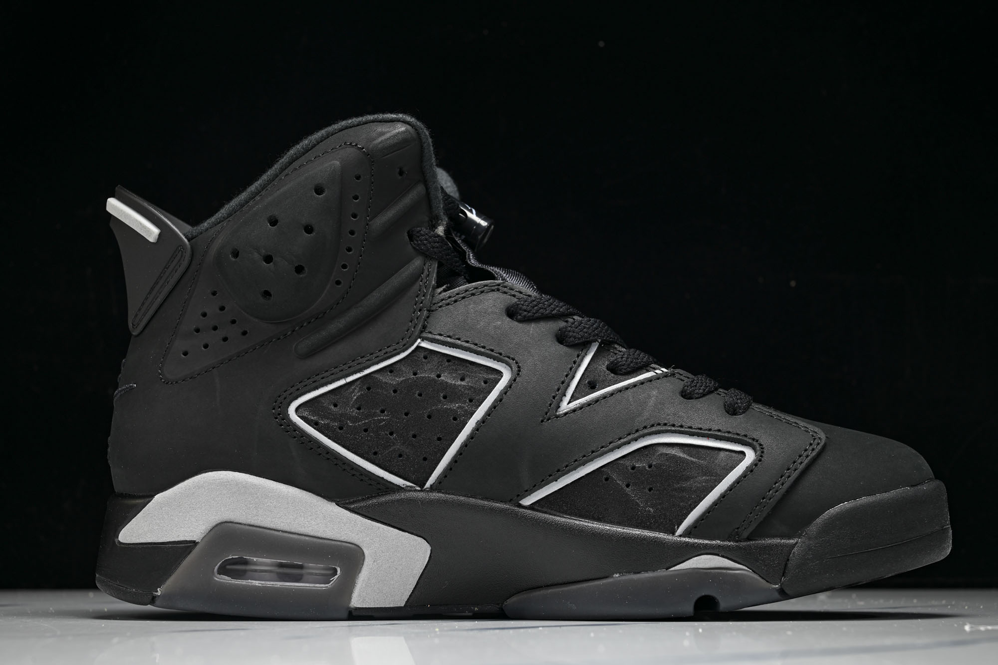 Air Jordan 6 AJ6 黑银 男子高帮复古休闲运动篮球鞋IR2266-010  #YZ01-1