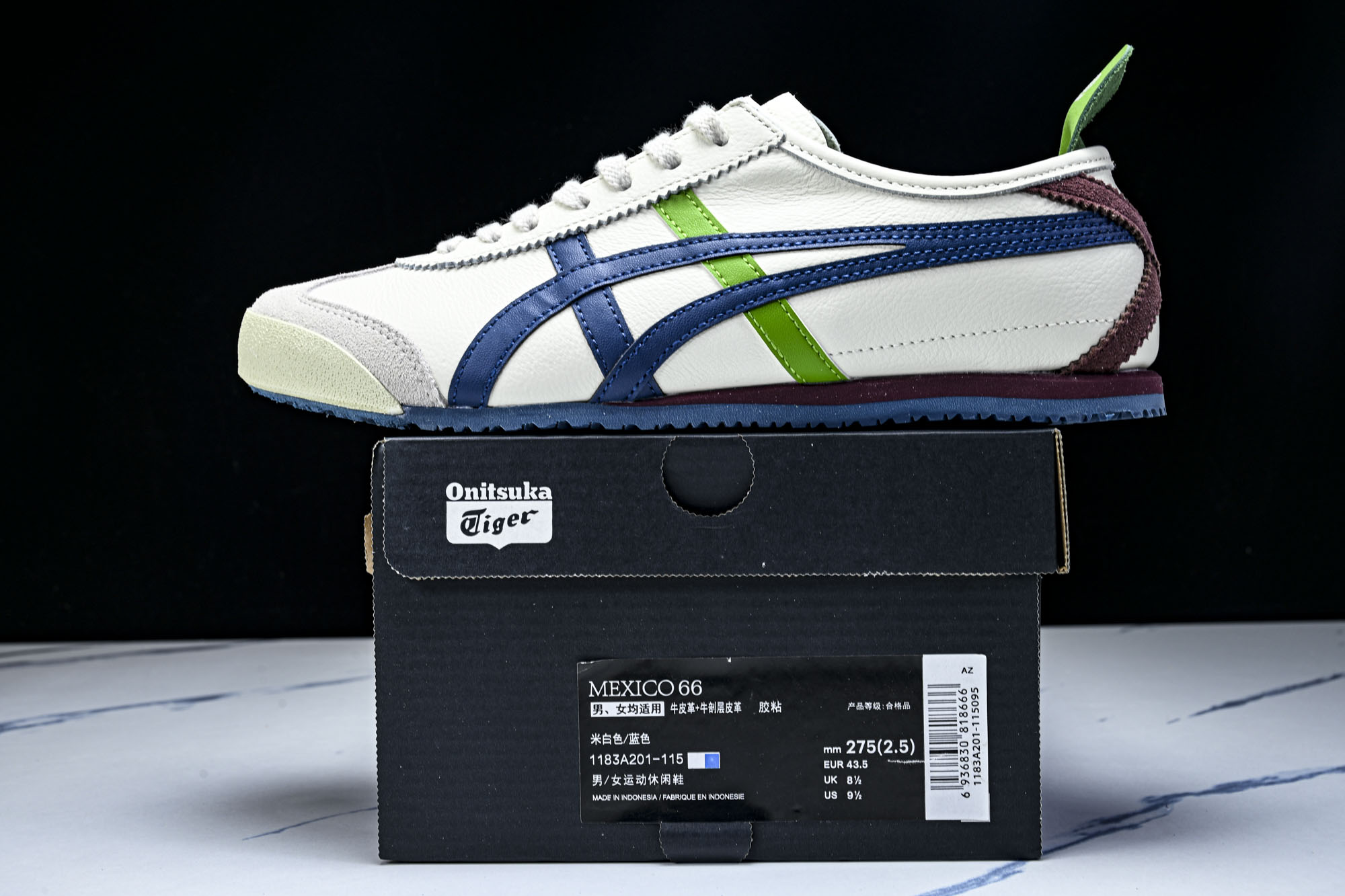 Onitsuka Tiger鬼塚虎MEXICO 66 SD VIN男女款休闲德训鞋1183A201-11