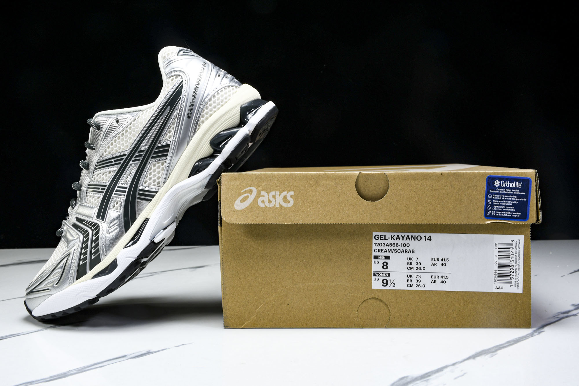 Asics Gel-Kayano 14 亚瑟士运动休闲透气专业跑鞋 1203A566-100  #YZ0