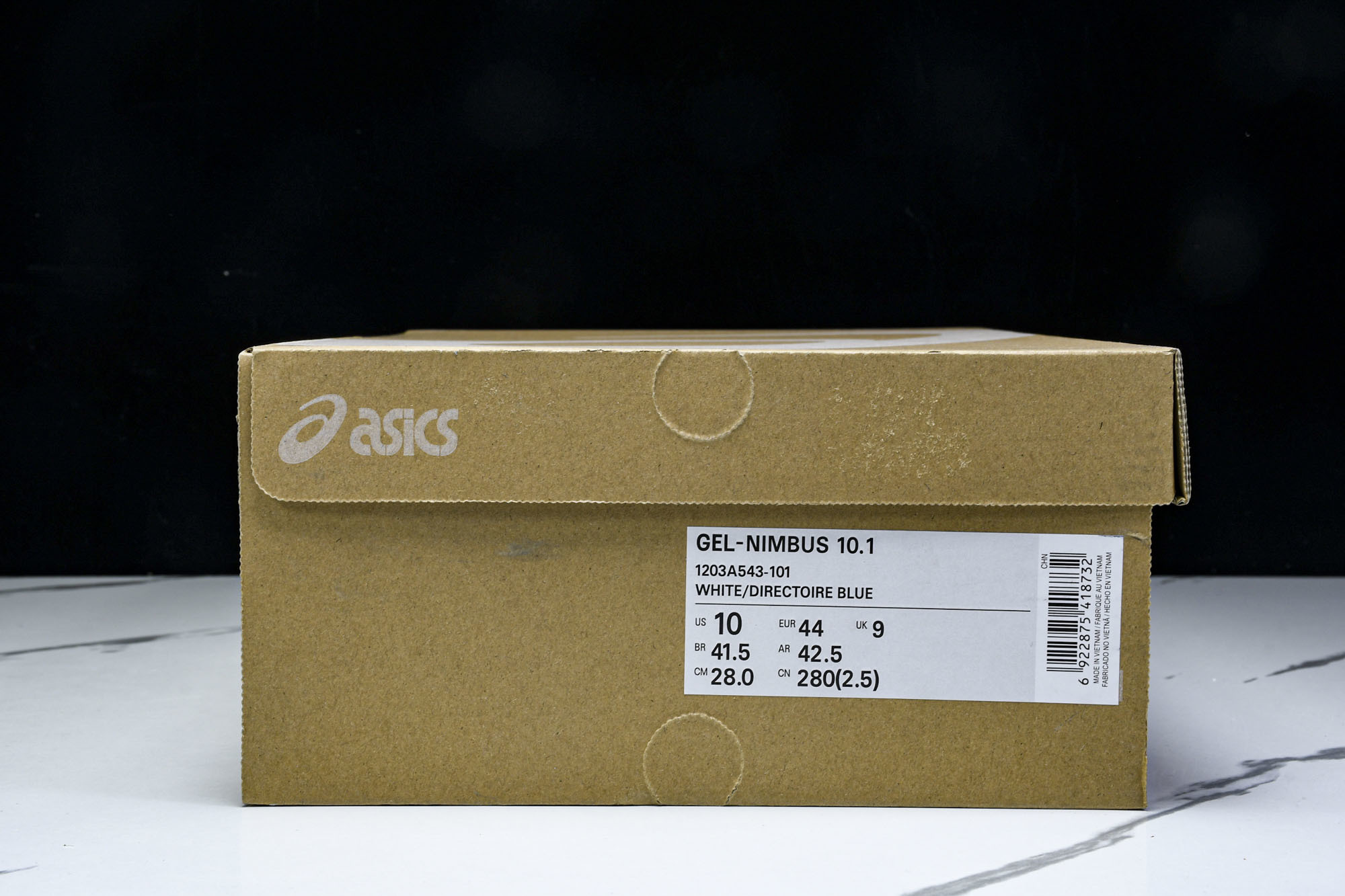Asics Gel-Nimbus 10.1 亚瑟士复古透气休闲鞋缓震男子耐磨跑步鞋 1203A543-1