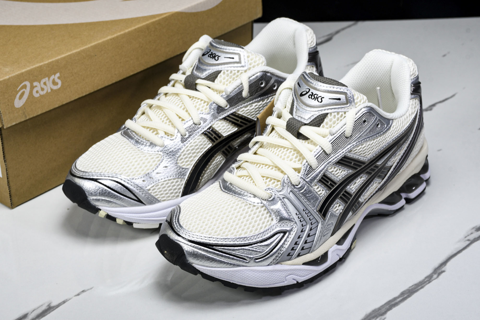 ASICS Gel-Kayano 14 Cream Black Metallic Plum 银白 李子色