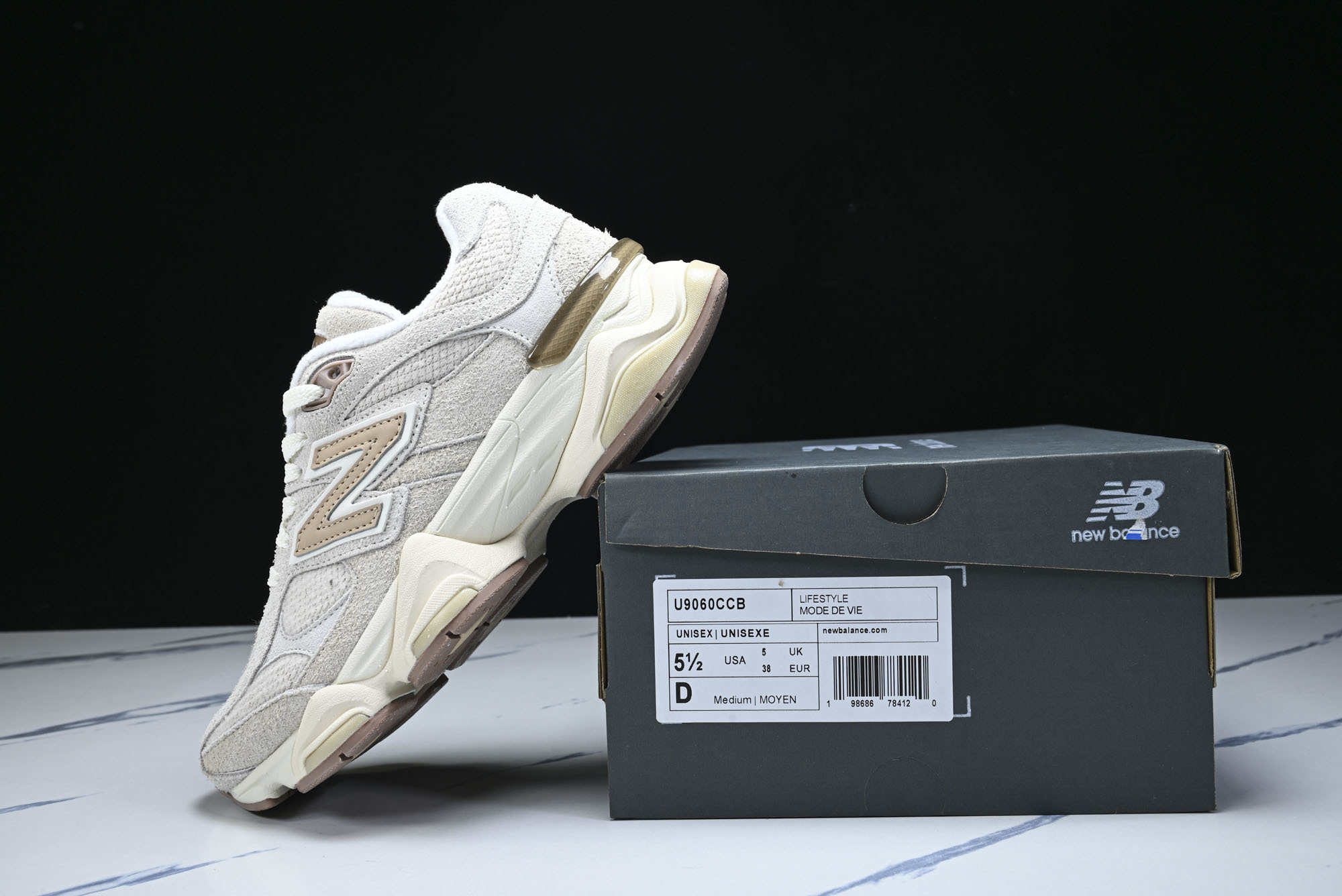 New Balance NB9060 复古休闲运动慢跑鞋 U9060CCB #YZ010#鞋款灵感源自设