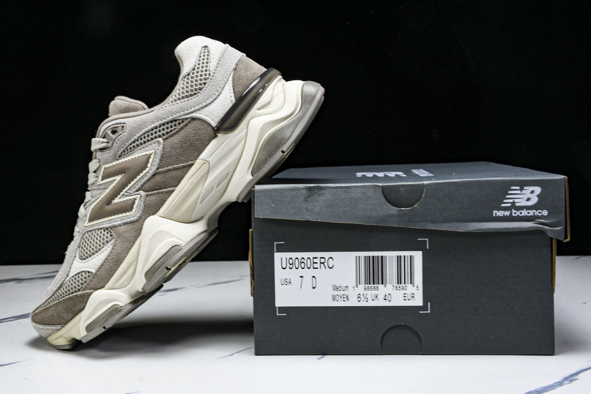 New Balance NB9060 联名款 复古休闲运动慢跑鞋 U9O6OERC #YZ010#鞋款灵