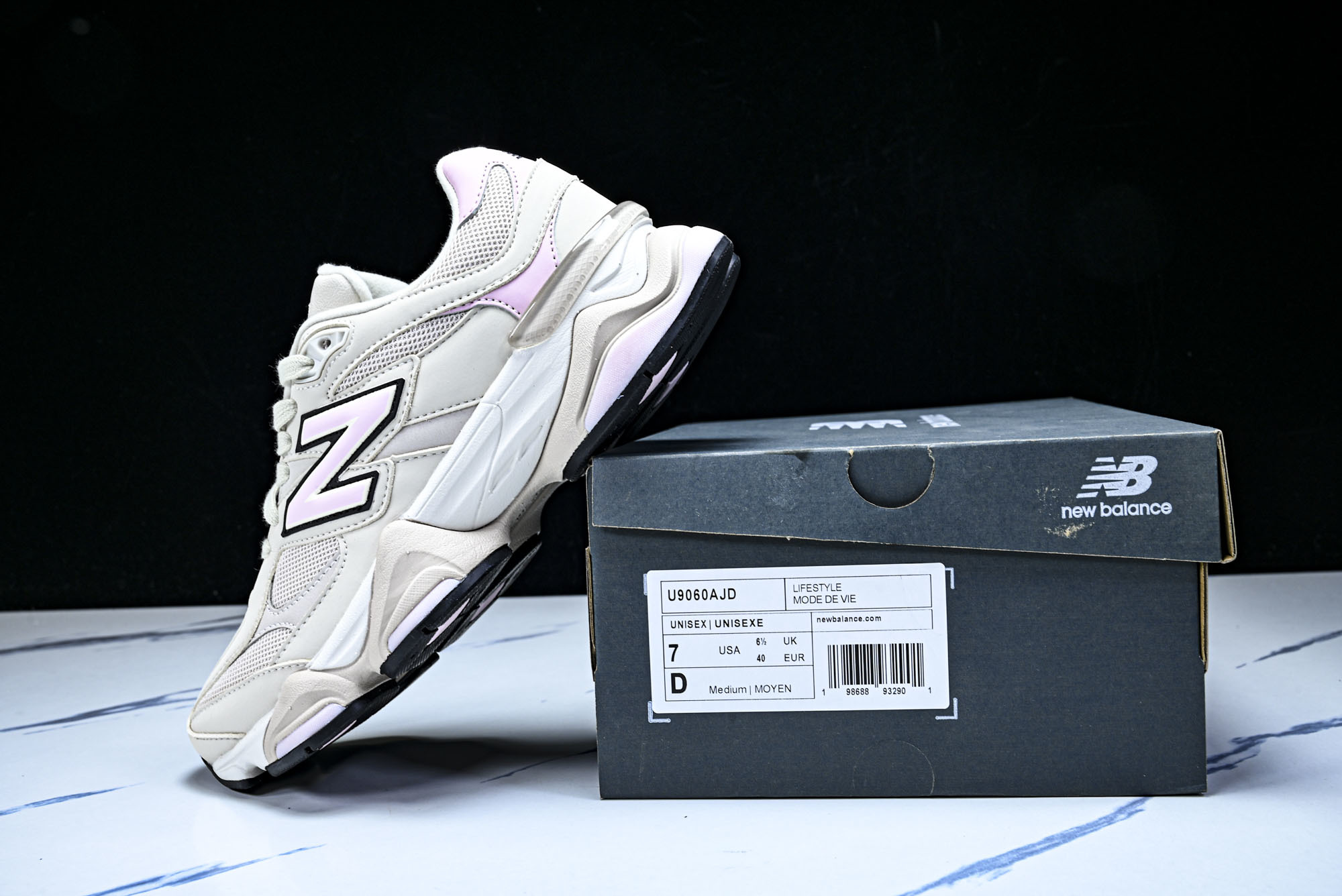 New Balance NB9060 联名款 复古休闲运动慢跑鞋 U9060AJD #YZ010#鞋款灵