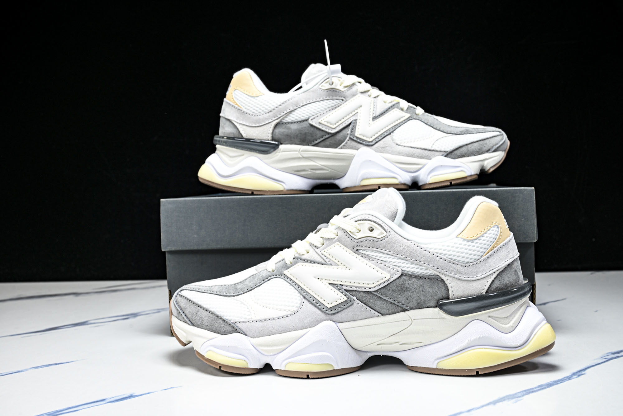 New Balance NB9060 联名款 复古休闲运动慢跑鞋 U9060AUB #YZ010#鞋款灵