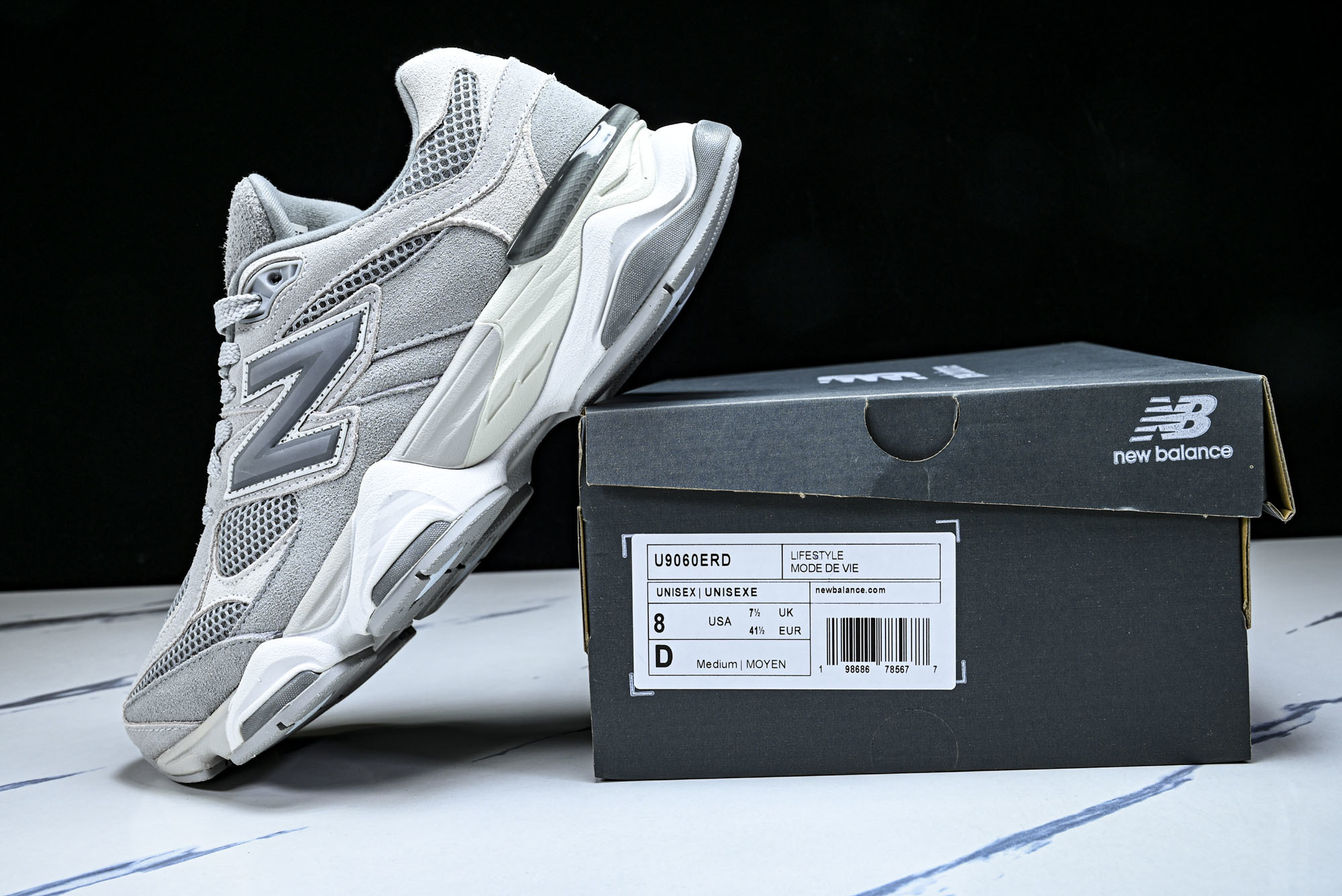 New Balance NB9060 联名款 复古休闲运动慢跑鞋 U9060ERD #YZ010#鞋款灵