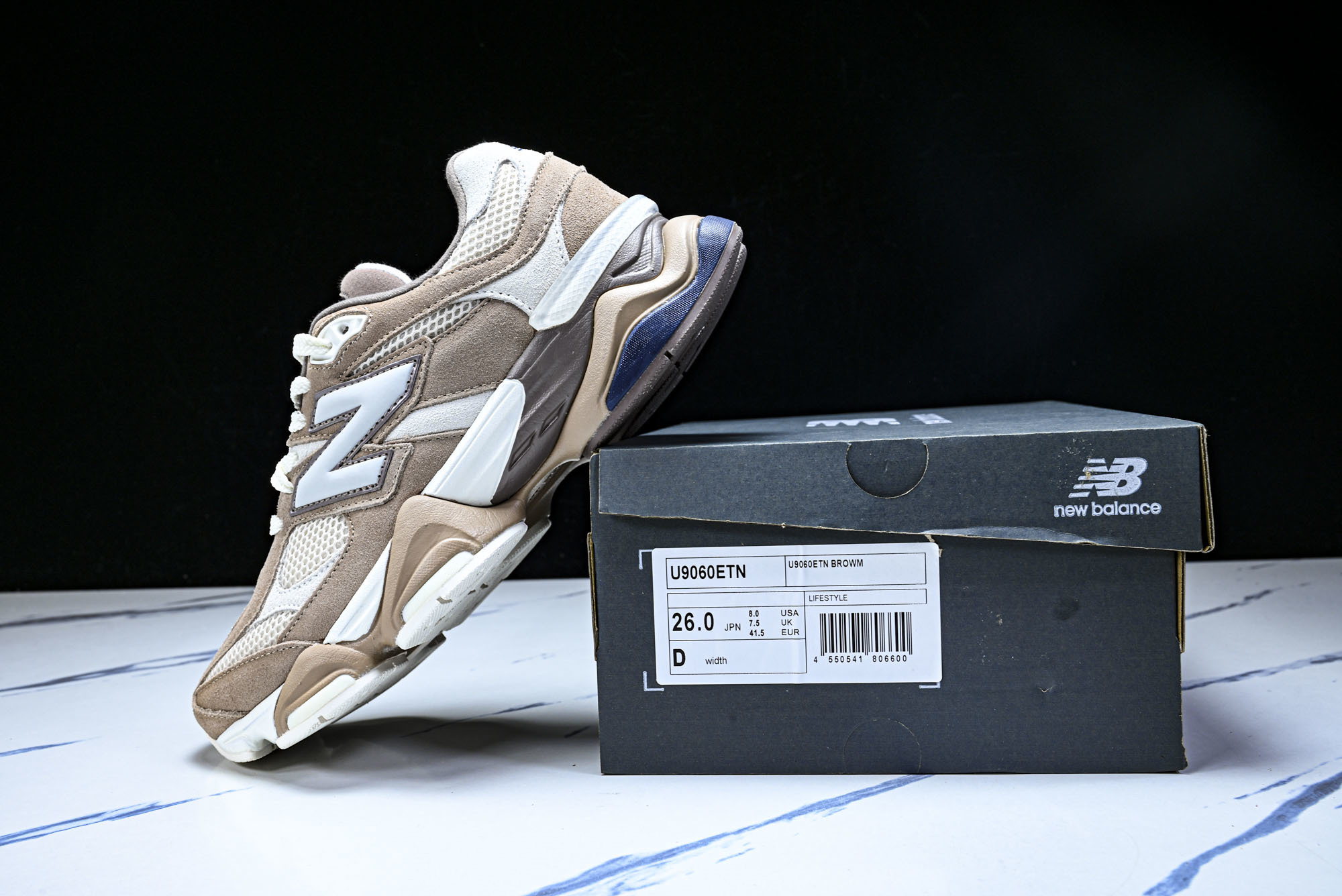 New Balance NB9060 联名款 复古休闲运动慢跑鞋 U9060ETN #YZ010#鞋款灵