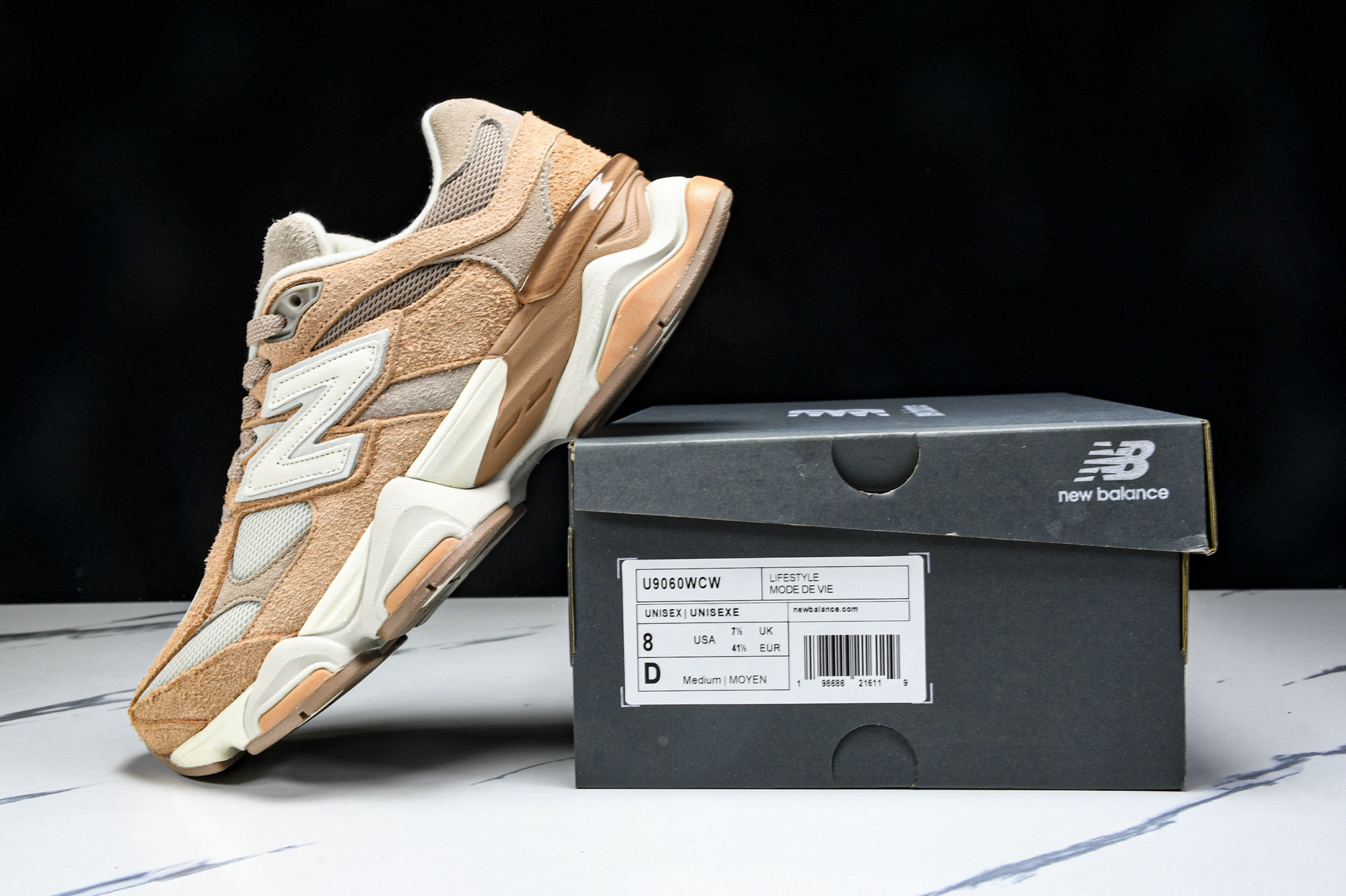 New Balance NB9060 联名款 复古休闲运动慢跑鞋 U9060WCW #YZ010#鞋款灵