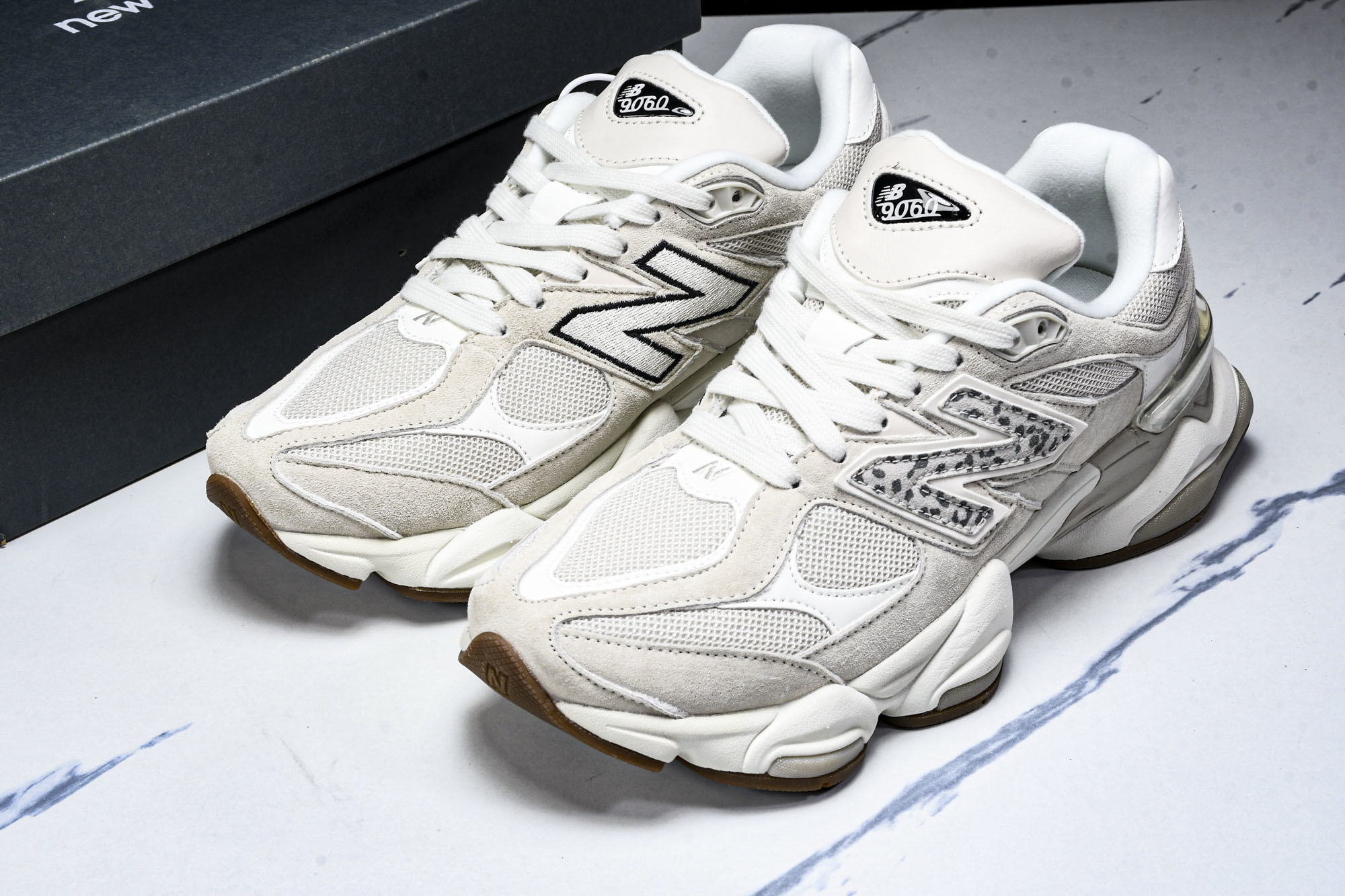 New Balance NB9060 联名款 复古休闲运动慢跑鞋 黑白色U9060ASP #YZ010#