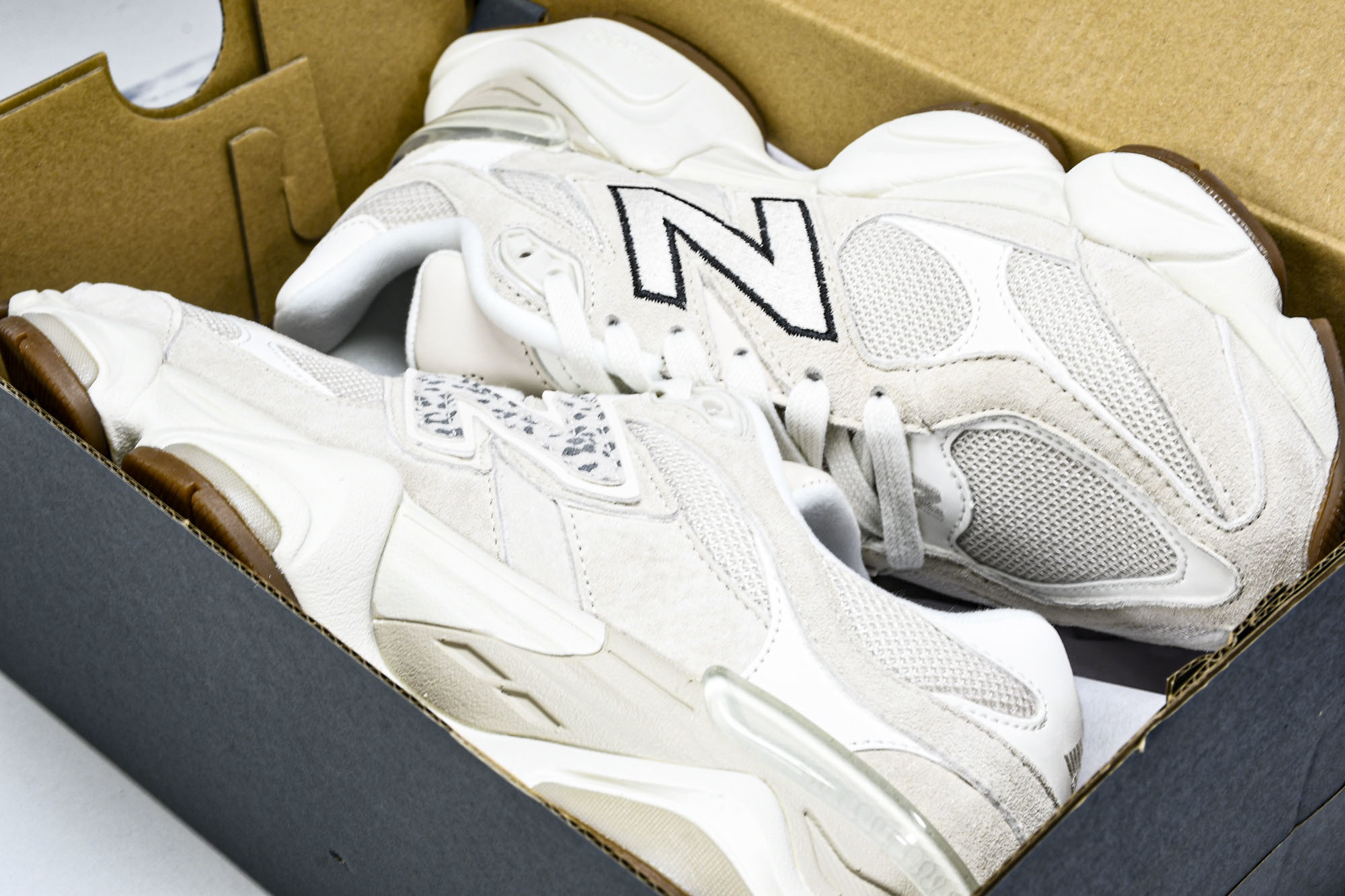 New Balance NB9060 联名款 复古休闲运动慢跑鞋 黑白色U9060ASP #YZ010#