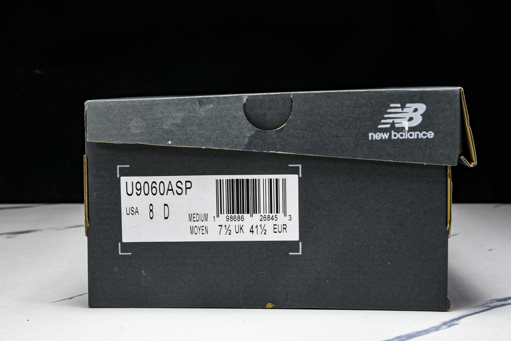New Balance NB9060 联名款 复古休闲运动慢跑鞋 黑白色U9060ASP #YZ010#