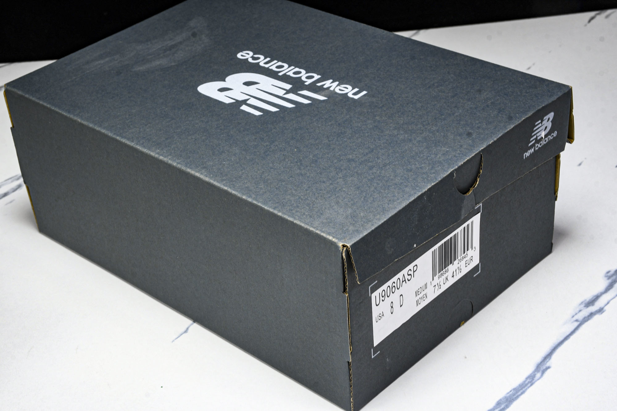 New Balance NB9060 联名款 复古休闲运动慢跑鞋 黑白色U9060ASP #YZ010#