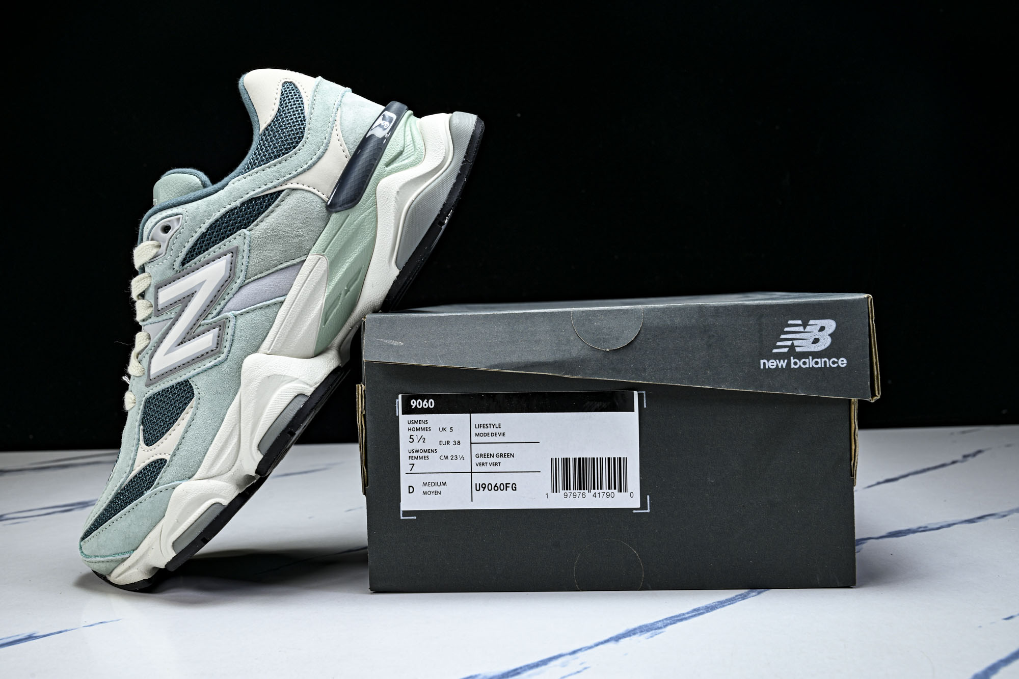 New Balance NB9060 联名款 复古休闲运动慢跑鞋U9060FG #YZ010#鞋款灵感源