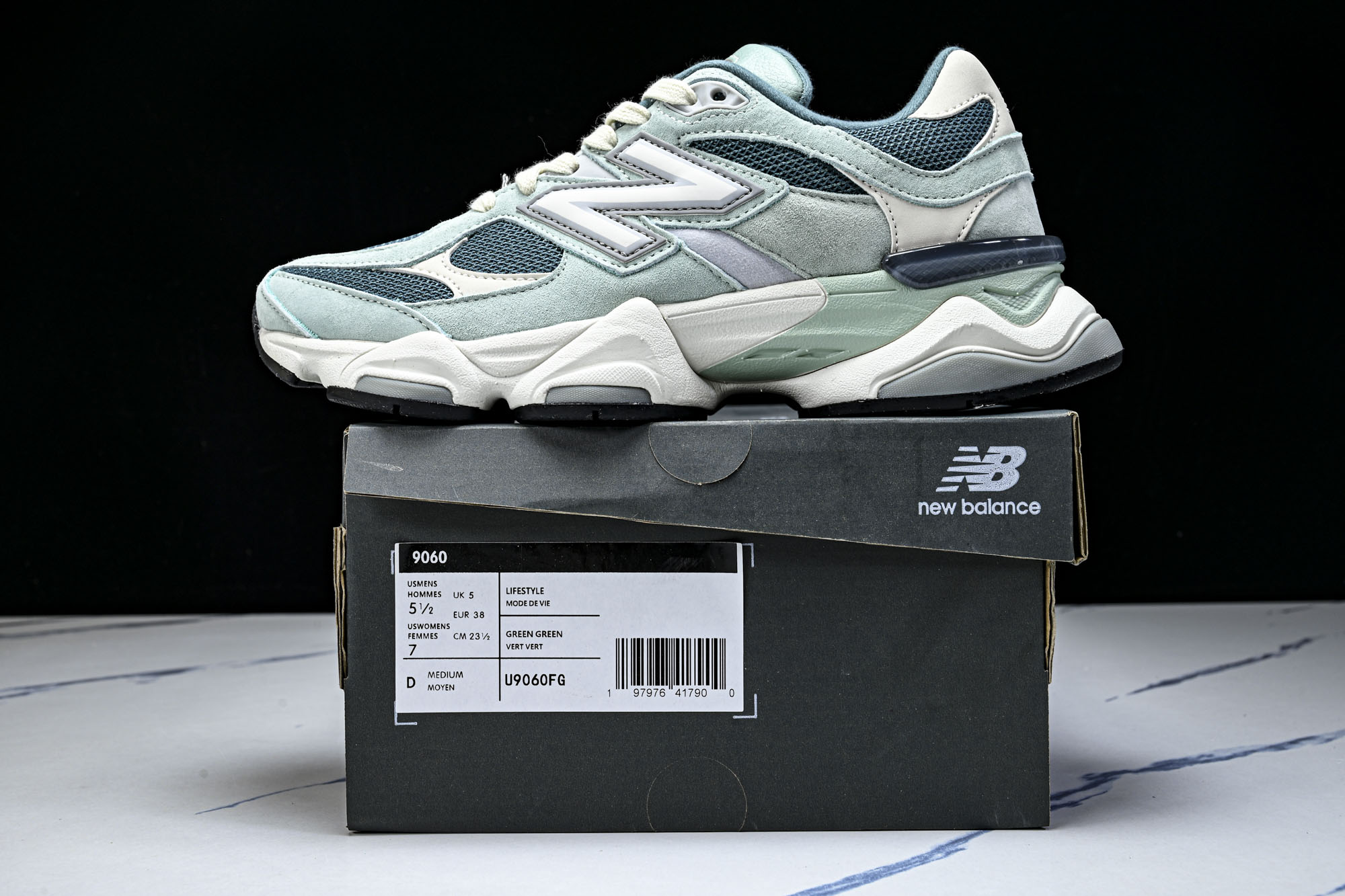 New Balance NB9060 联名款 复古休闲运动慢跑鞋U9060FG #YZ010#鞋款灵感源