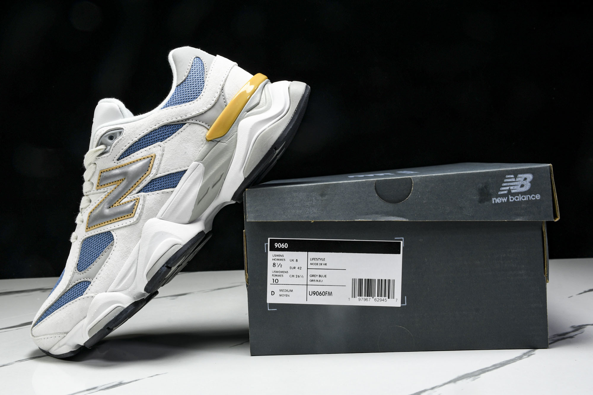 New Balance NB9060系列 复古休闲运动慢跑鞋 U9060FM #YZ010#鞋款灵感源自
