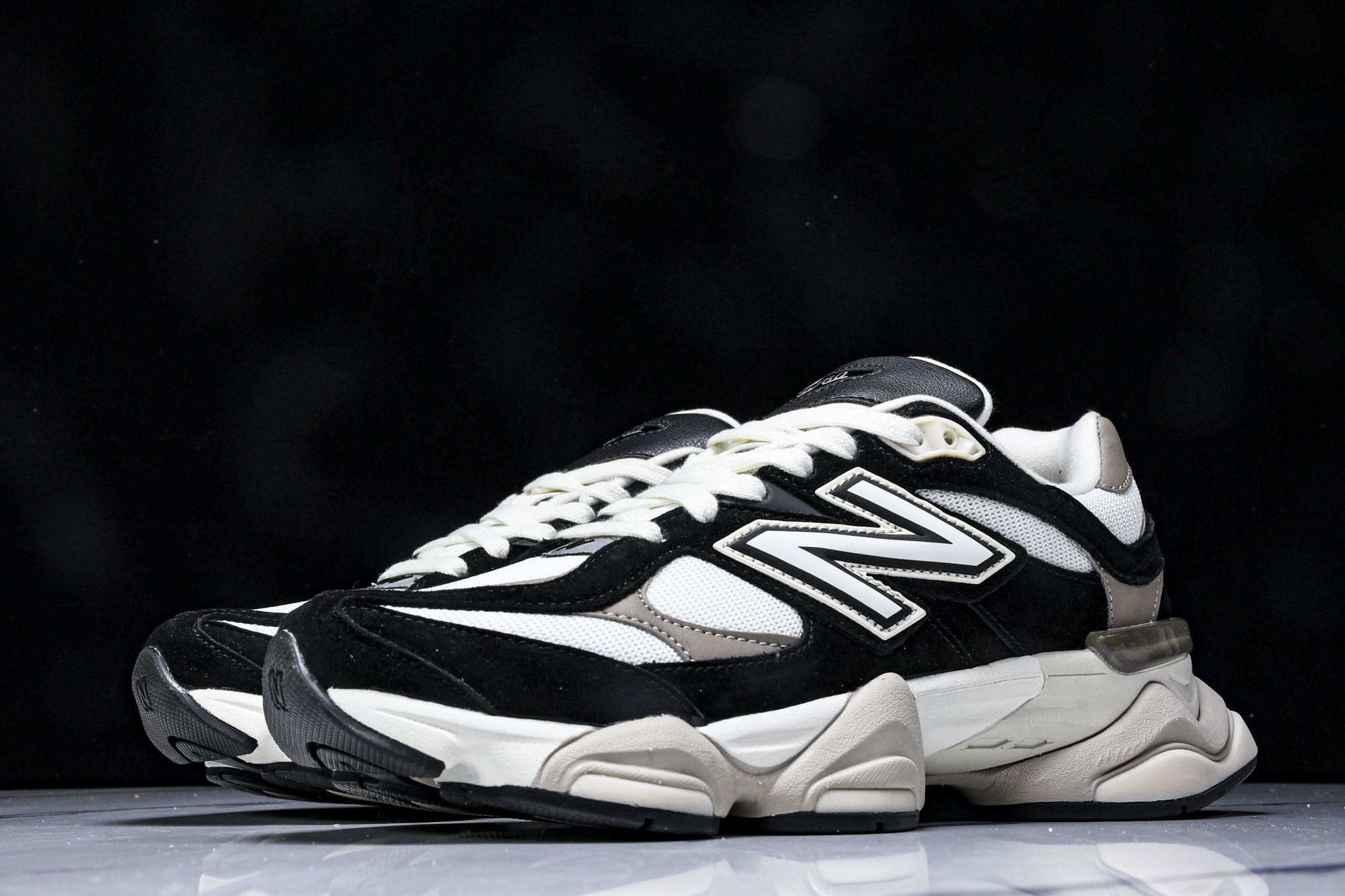 New Balance NB 9060 Sea Salt 黑白  货号：U9060BLZ #YZ010#