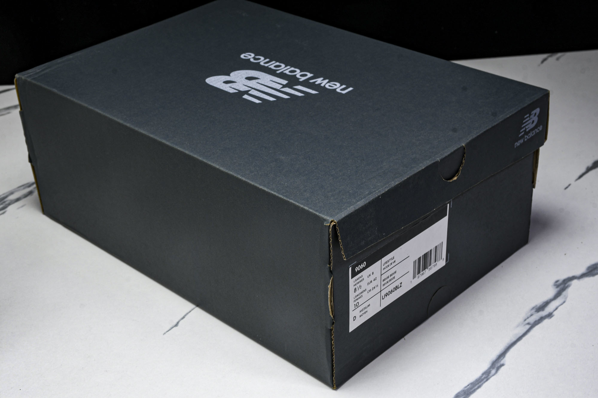 New Balance NB 9060 Sea Salt 黑白  货号：U9060BLZ #YZ010#