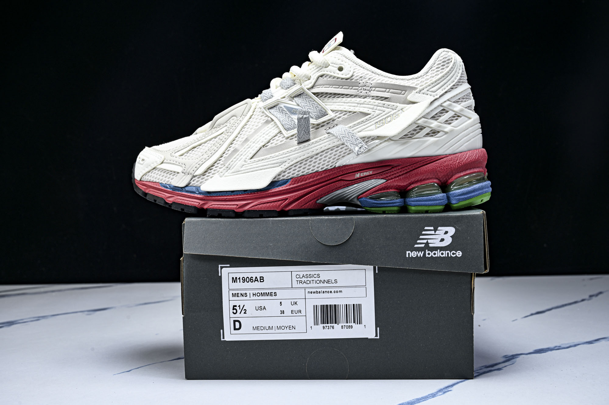 New Balance 1906系列复古老爹风休闲运动慢跑鞋M1906AB #YZ010#鞋款灵感源自设
