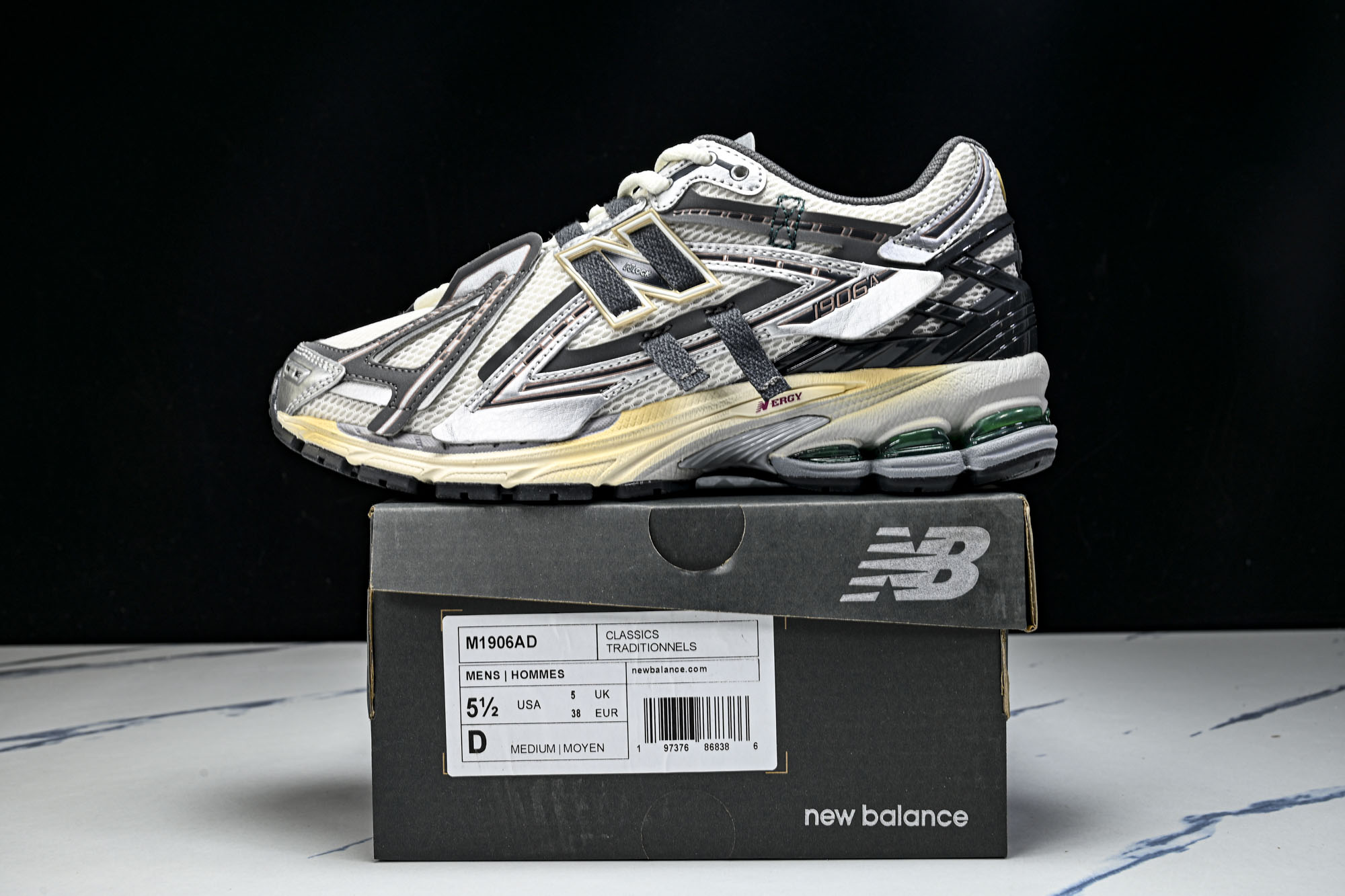 New Balance 1906系列复古老爹风休闲运动慢跑鞋M1906AD #YZ010#鞋款灵感源自设