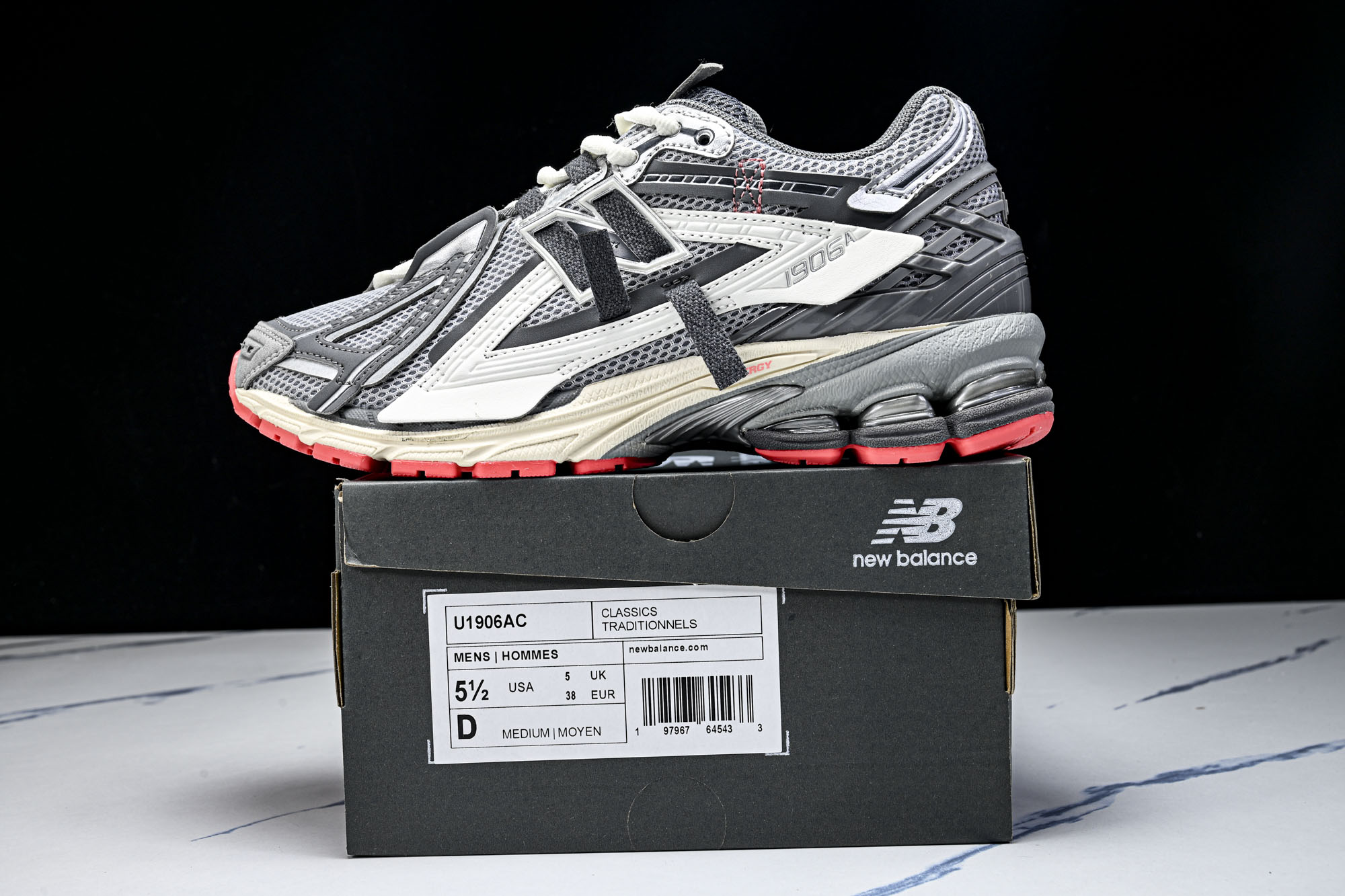 New Balance 1906系列复古老爹风休闲运动慢跑鞋U1906AC #YZ010#鞋款灵感源自设