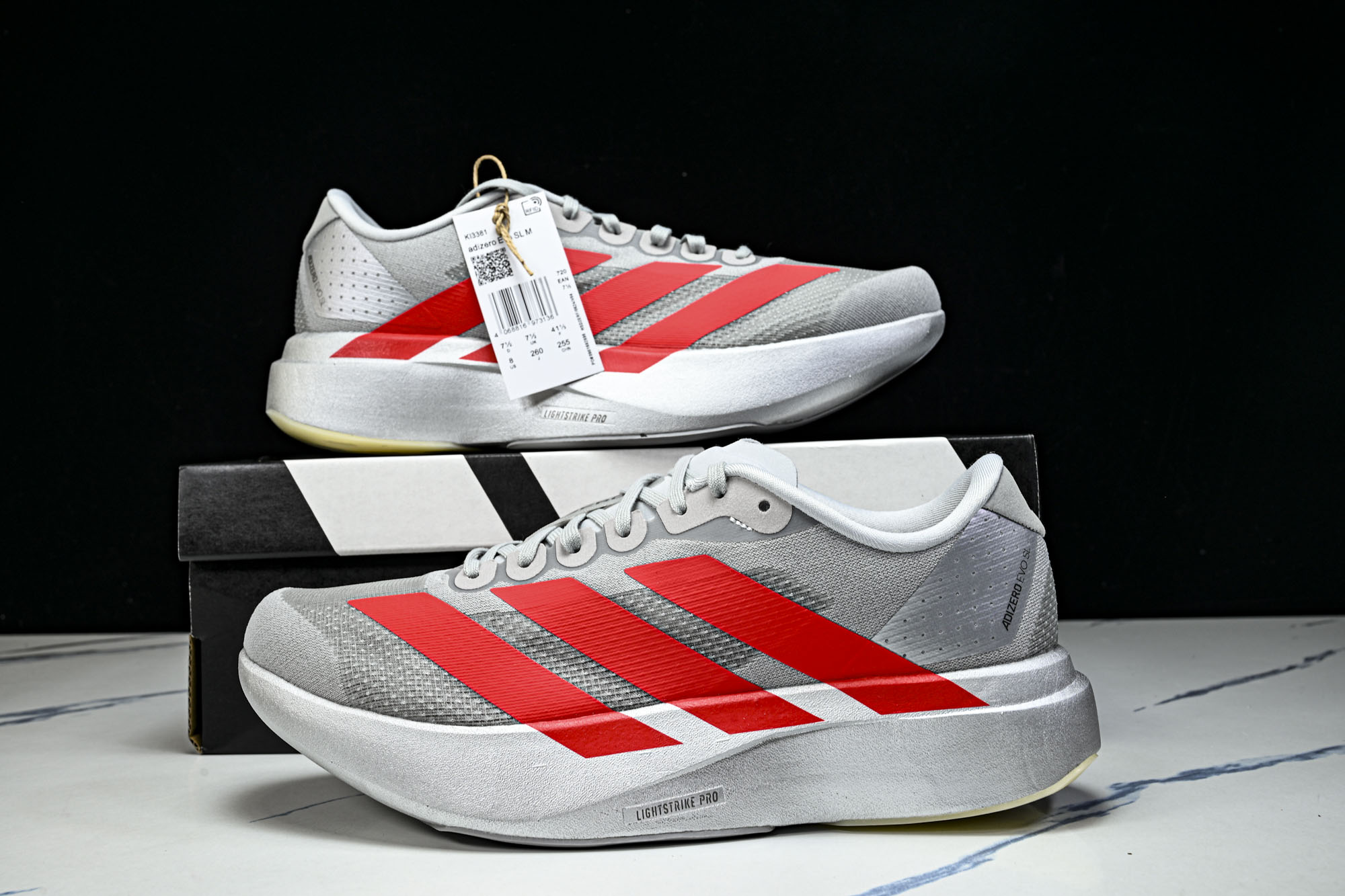 Ad Adizero Evo SL M 阿迪超轻透气缓震跑鞋 KI3381 YZ039adidas Ad