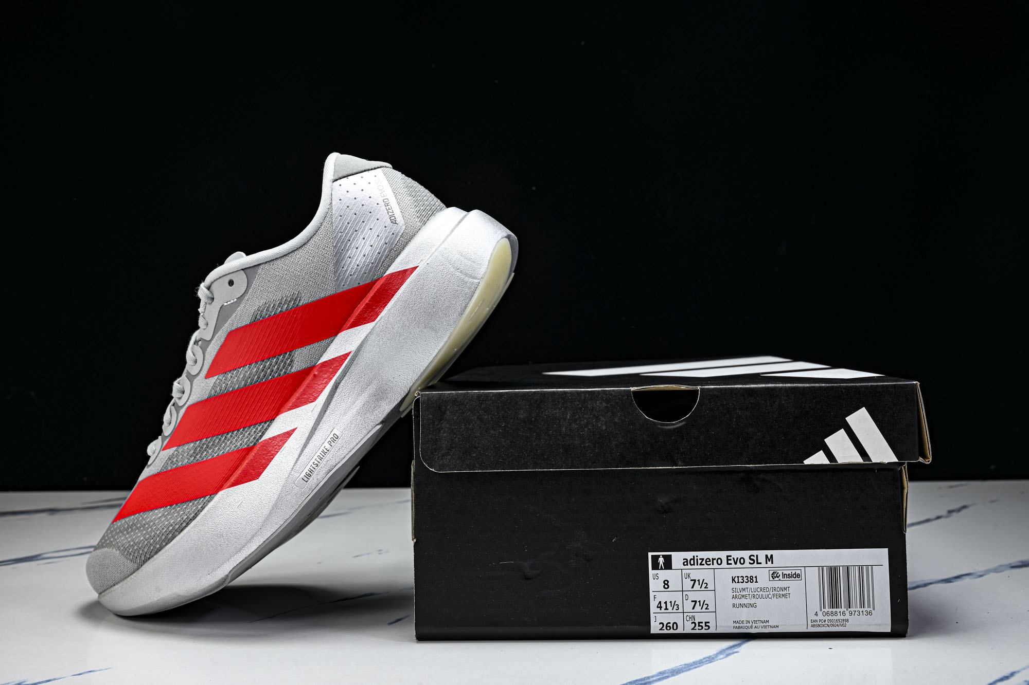 Ad Adizero Evo SL M 阿迪超轻透气缓震跑鞋 KI3381 YZ039adidas Ad