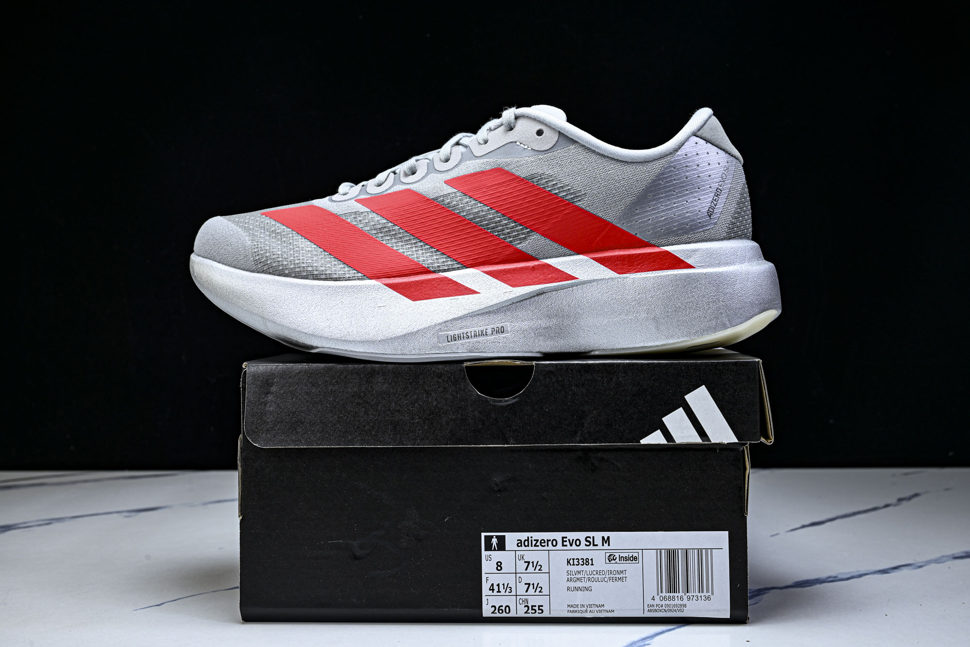 Ad Adizero Evo SL M 阿迪超轻透气缓震跑鞋 KI3381 YZ039adidas Ad