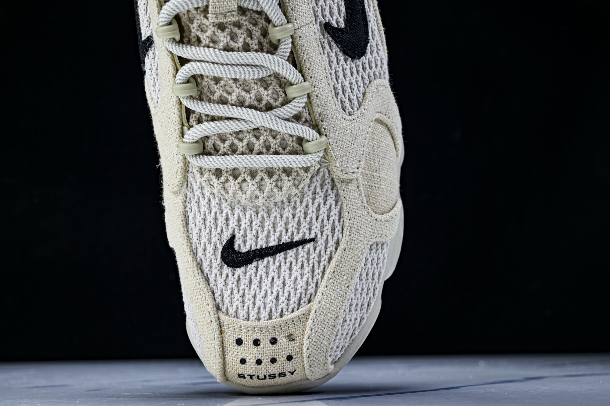 Stussy x Nk Air Zoom Spiridon Caged 2 斯皮里牢东笼2代“乳白麻黑布