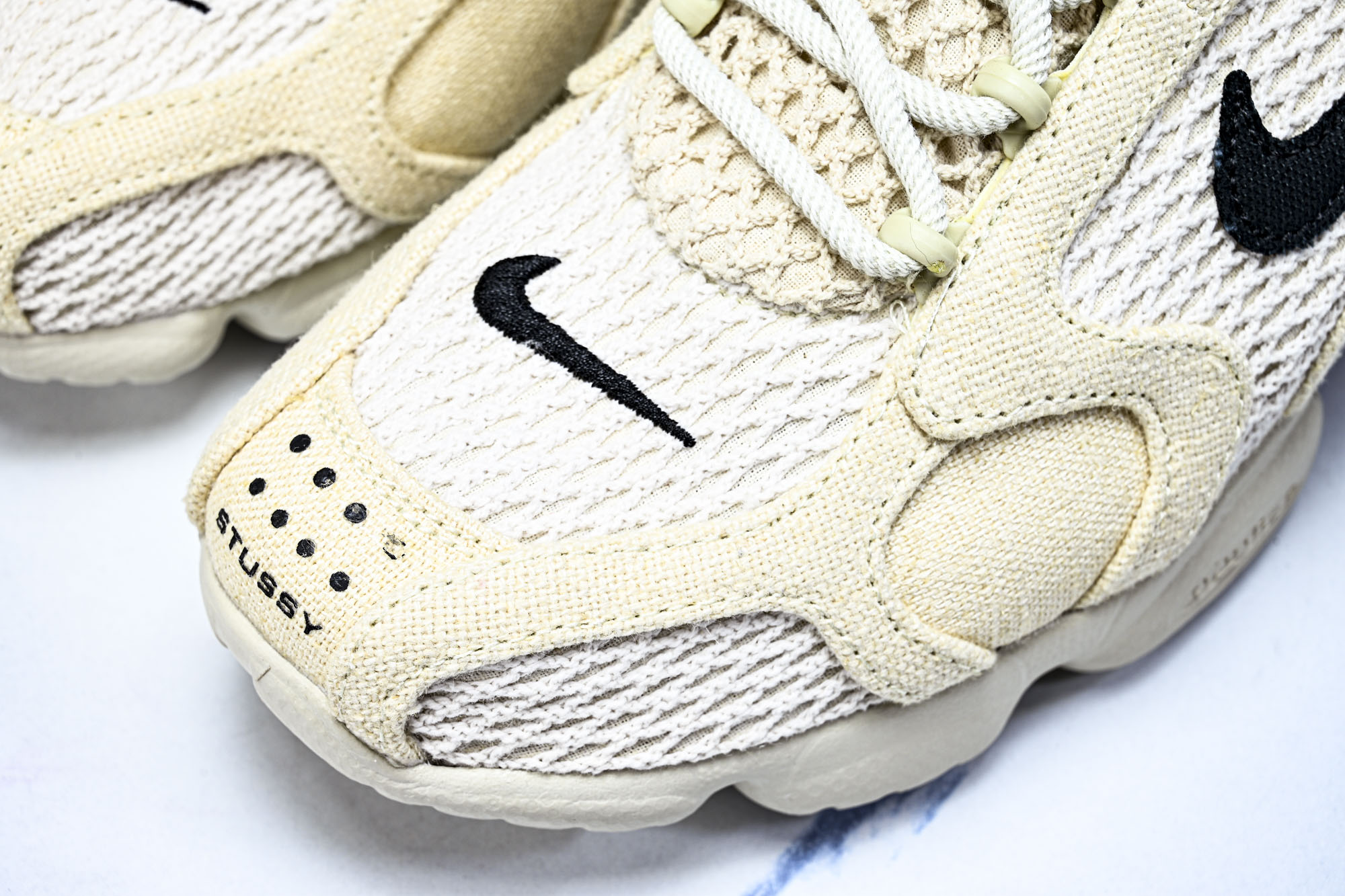 Stussy x Nk Air Zoom Spiridon Caged 2 斯皮里牢东笼2代“乳白麻黑布