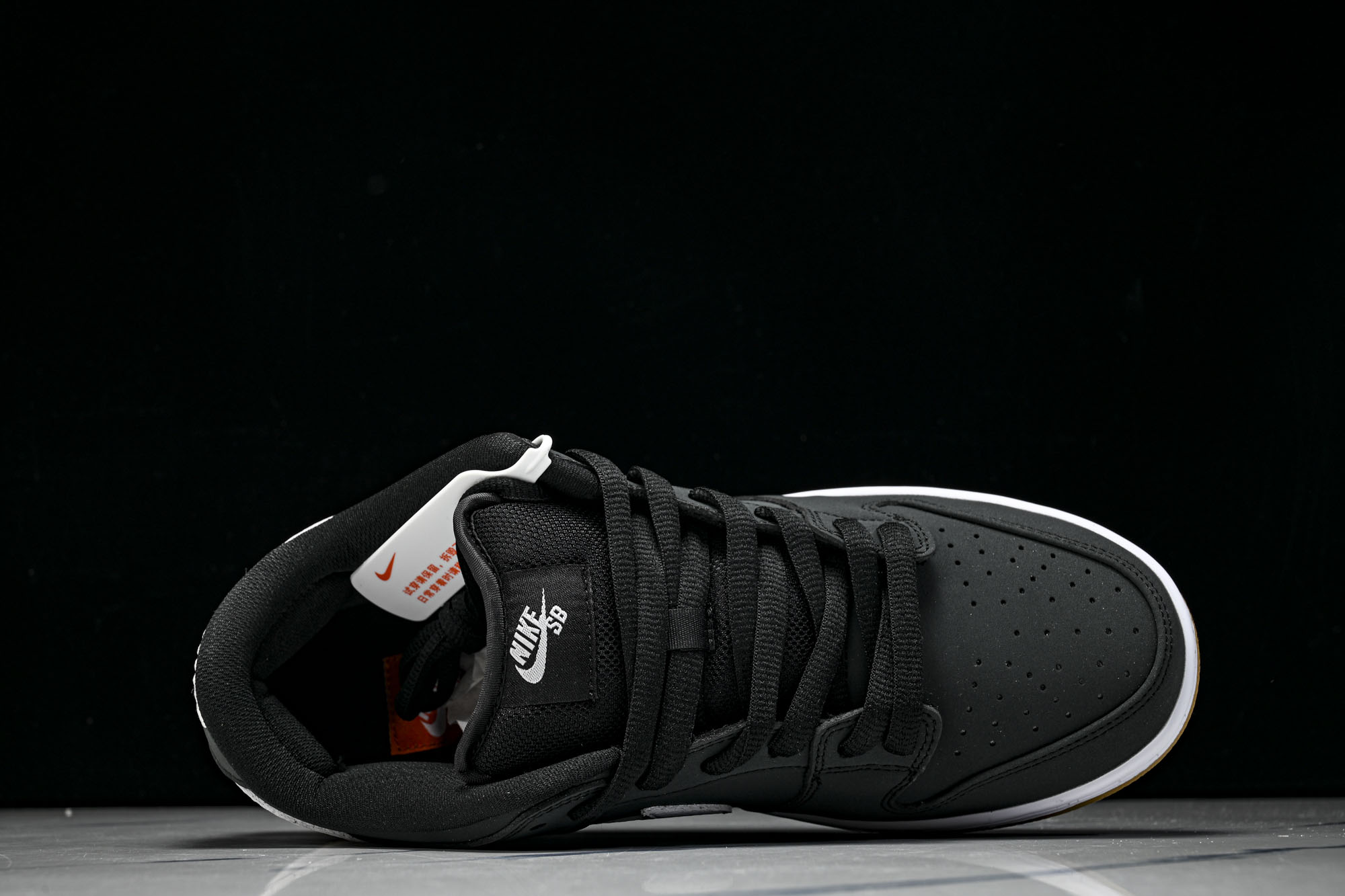 Nk SB Dunk Low Pro ISO 生胶黑白色 扣篮系列复古低帮休闲运动滑板鞋 CD2563-