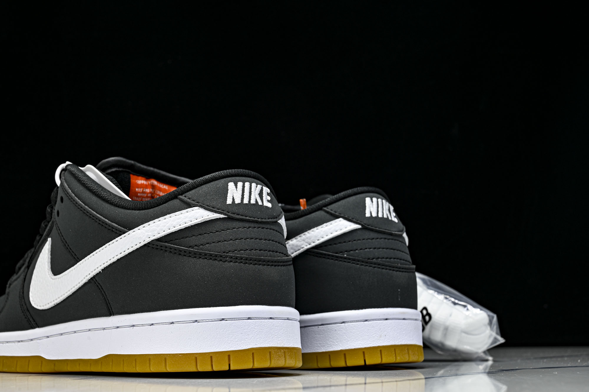 Nk SB Dunk Low Pro ISO 生胶黑白色 扣篮系列复古低帮休闲运动滑板鞋 CD2563-