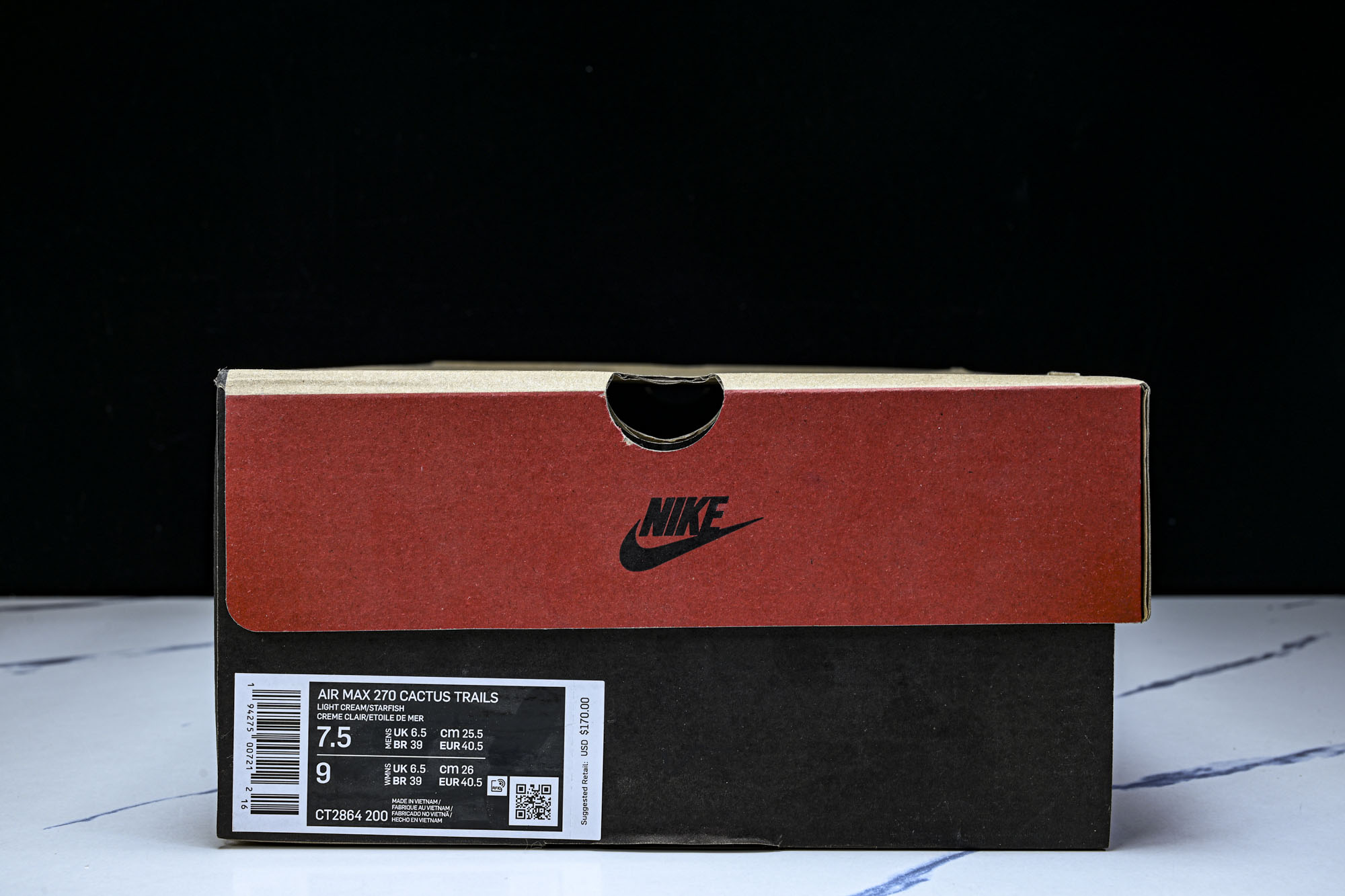 Travis Scott x Nk Air Max 270 React TS 联名款半掌气垫缓震跑步鞋 