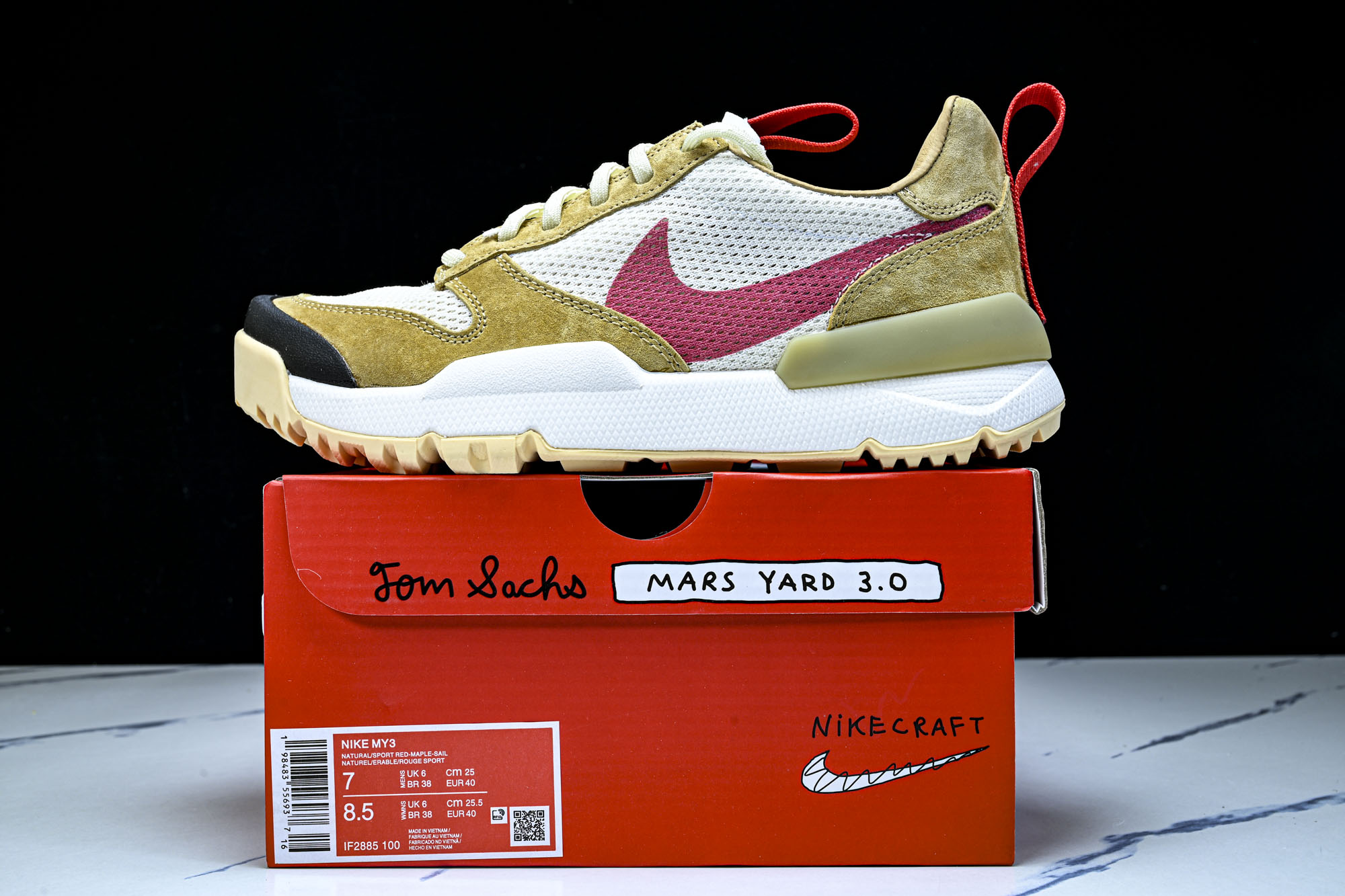NK Craft Mars Yard Shoe 3.0 Tom Sachs Space Camp 白黄红