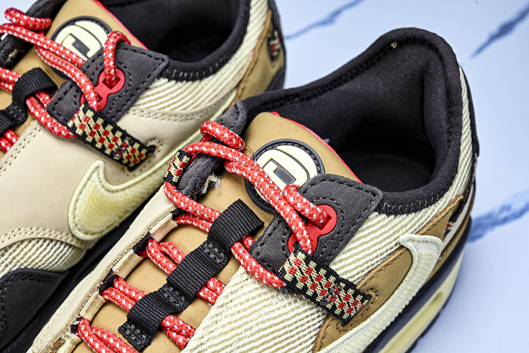 Travish Scott x NK Air Max 1 “Wheat”复古休闲跑步鞋 小麦 倒钩D09