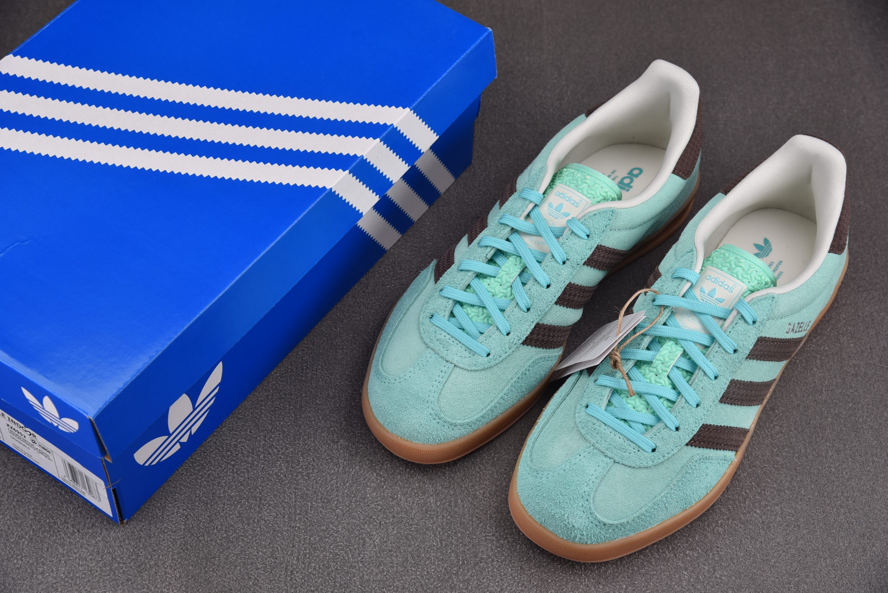 Adidas Gazelle Indoor 青色 KZ6952 YZ012-335.5-46