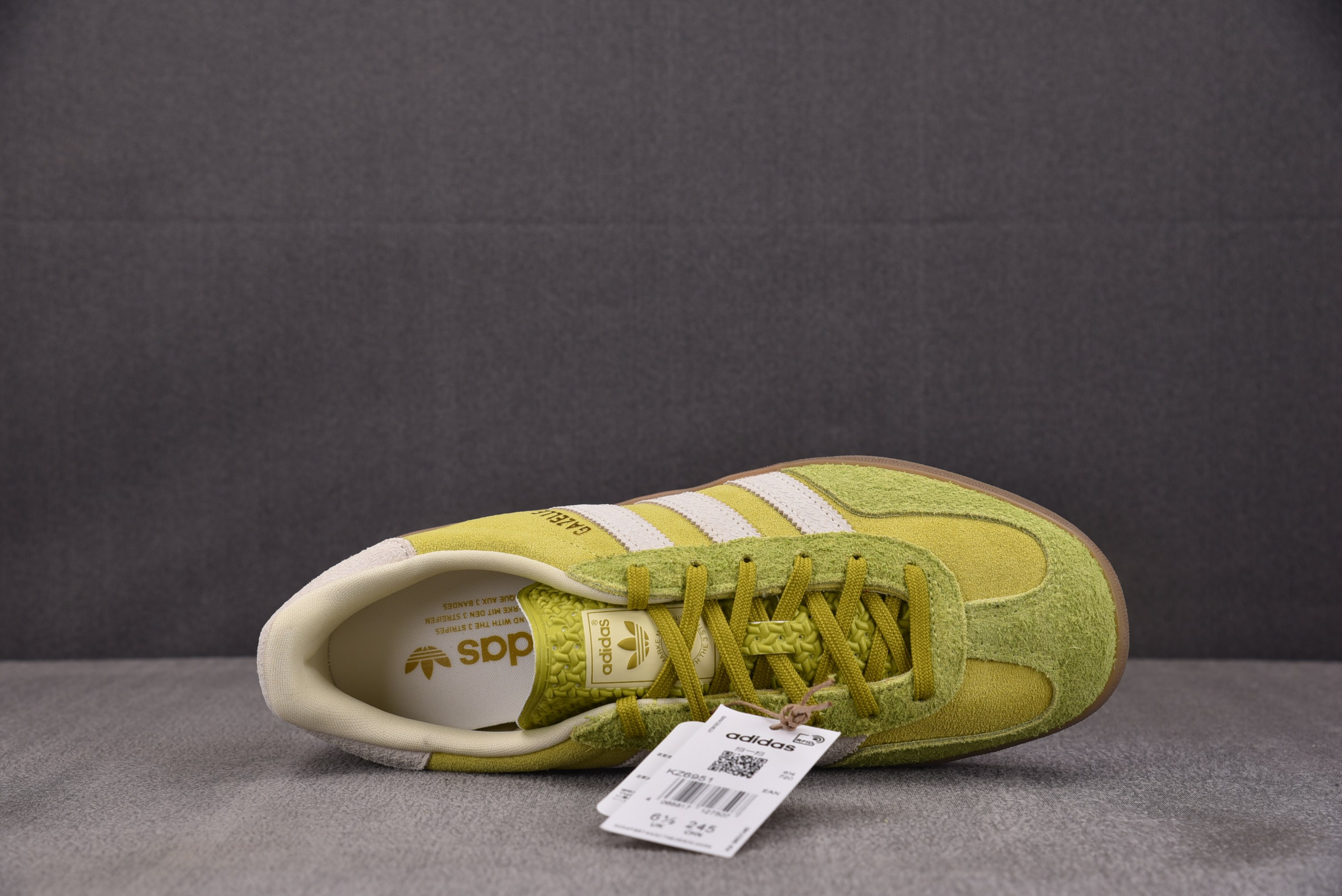 Adidas Gazelle Indoor 黄绿 KZ6951 YZ012-335.5-46