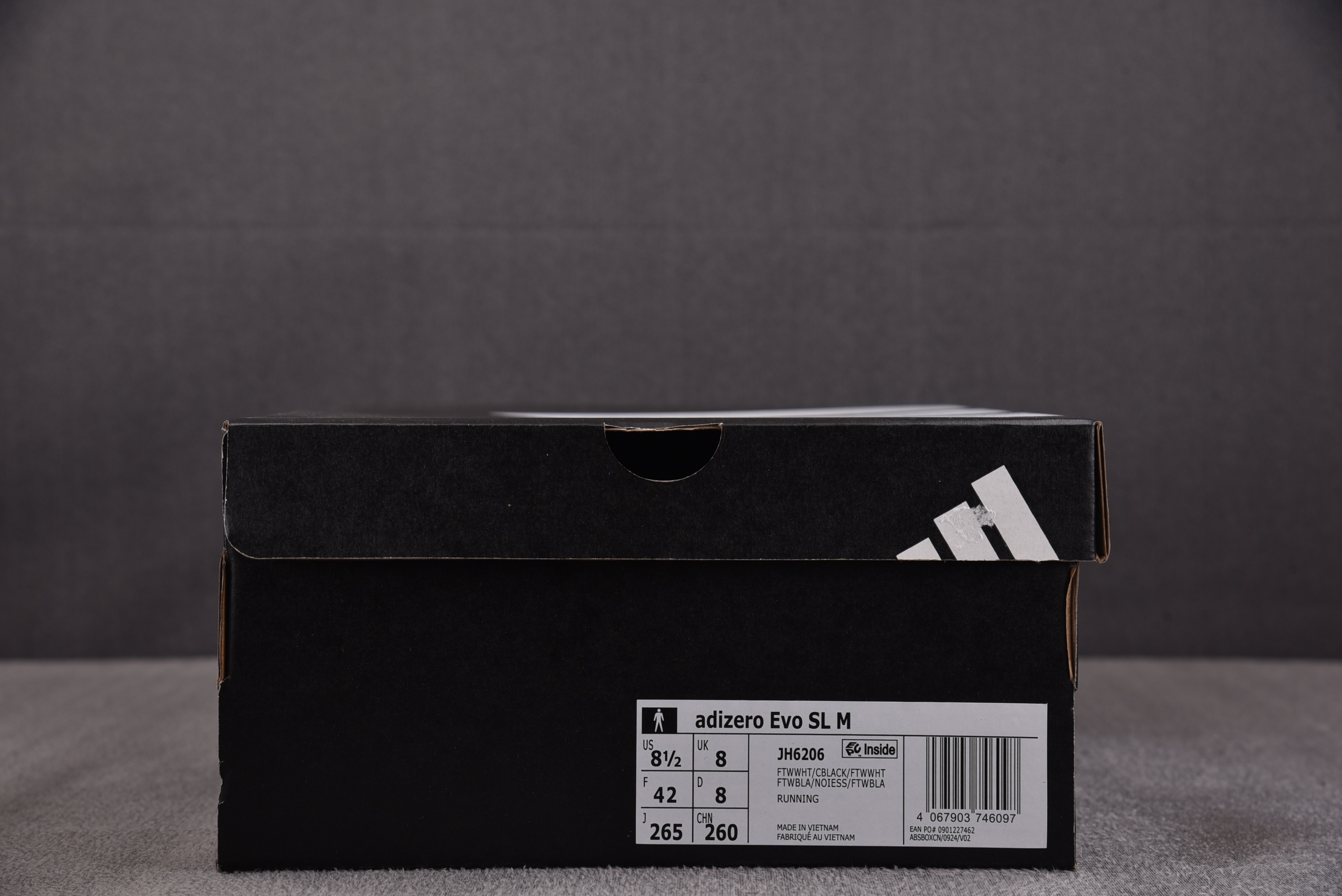 AD Adizero EVO SL White Black 白黑 JH6206 #YZ017-136-4
