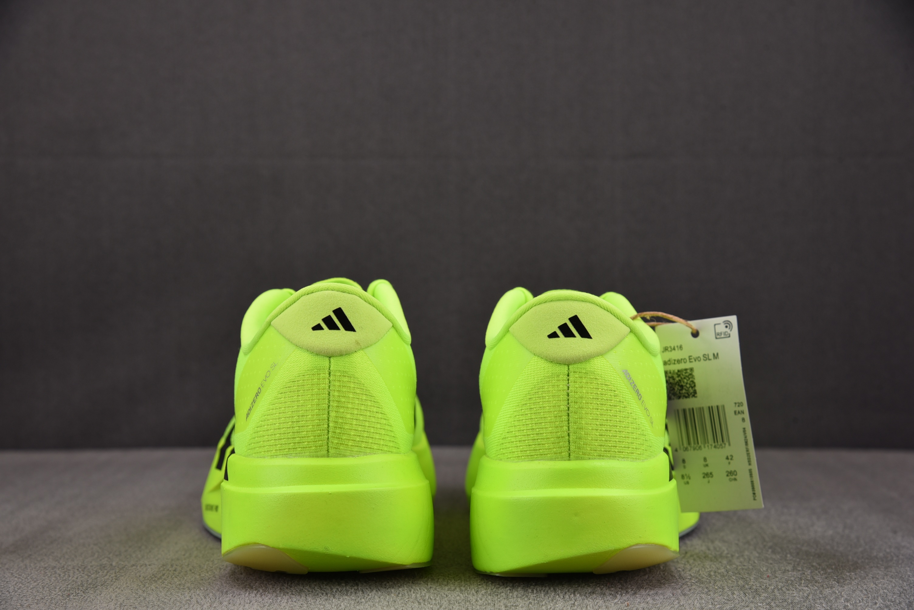AD Adizero Evo SL Neon Yellow Black 荧光黄 JR3416 #YZ01