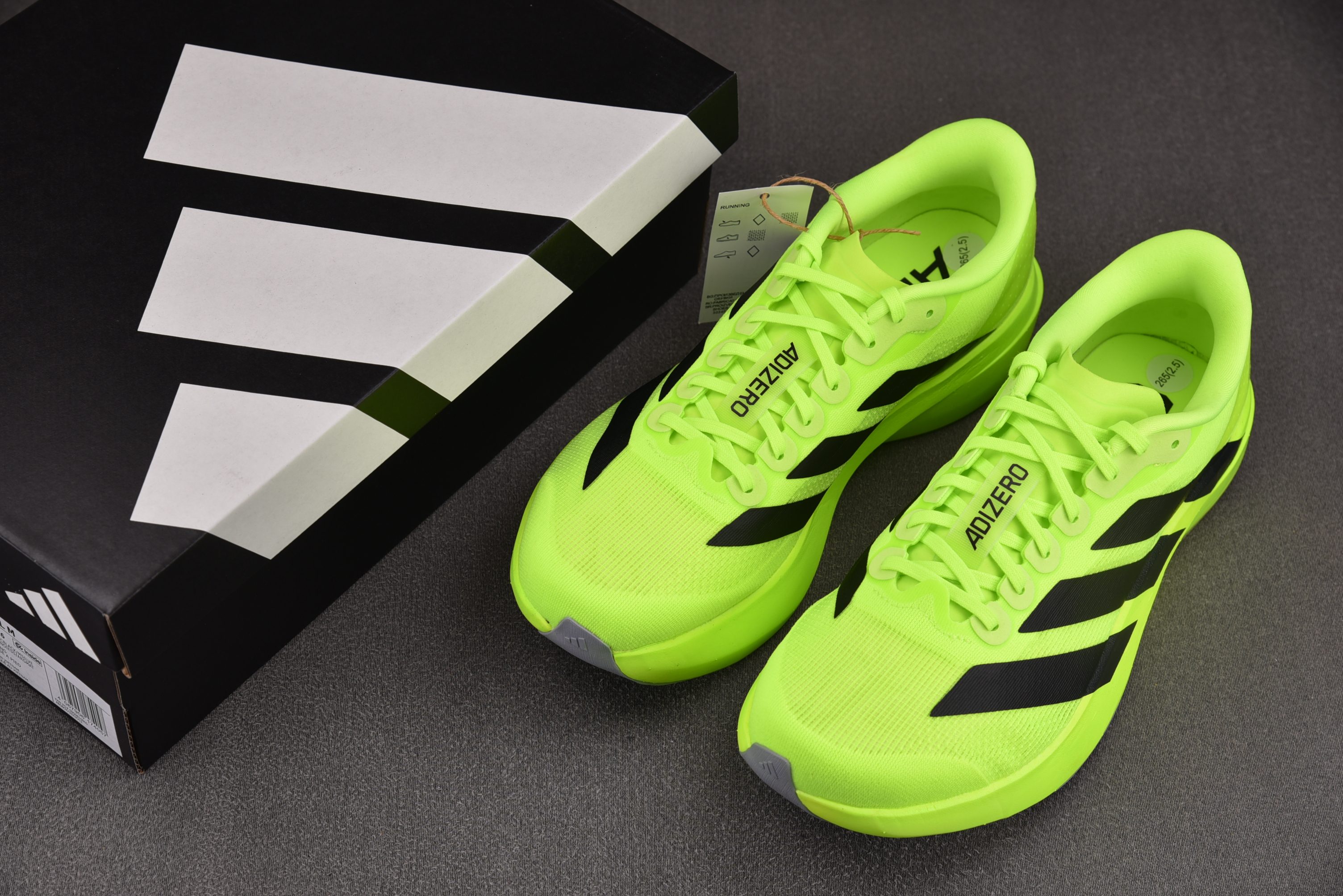 AD Adizero Evo SL Neon Yellow Black 荧光黄 JR3416 #YZ01