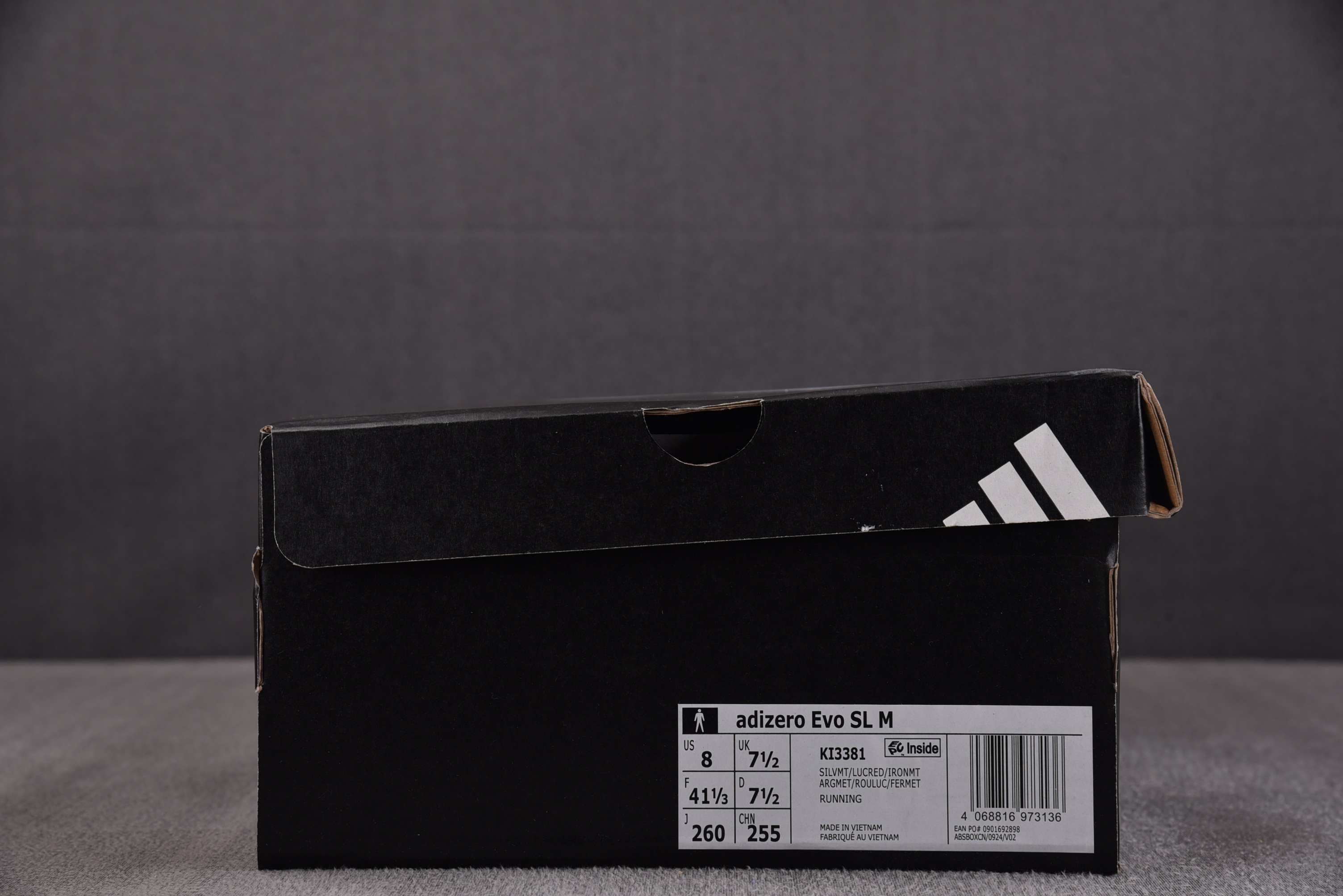 AD Adizero EVO SL Silver Metallic Lucid Red 银灰红 KI33