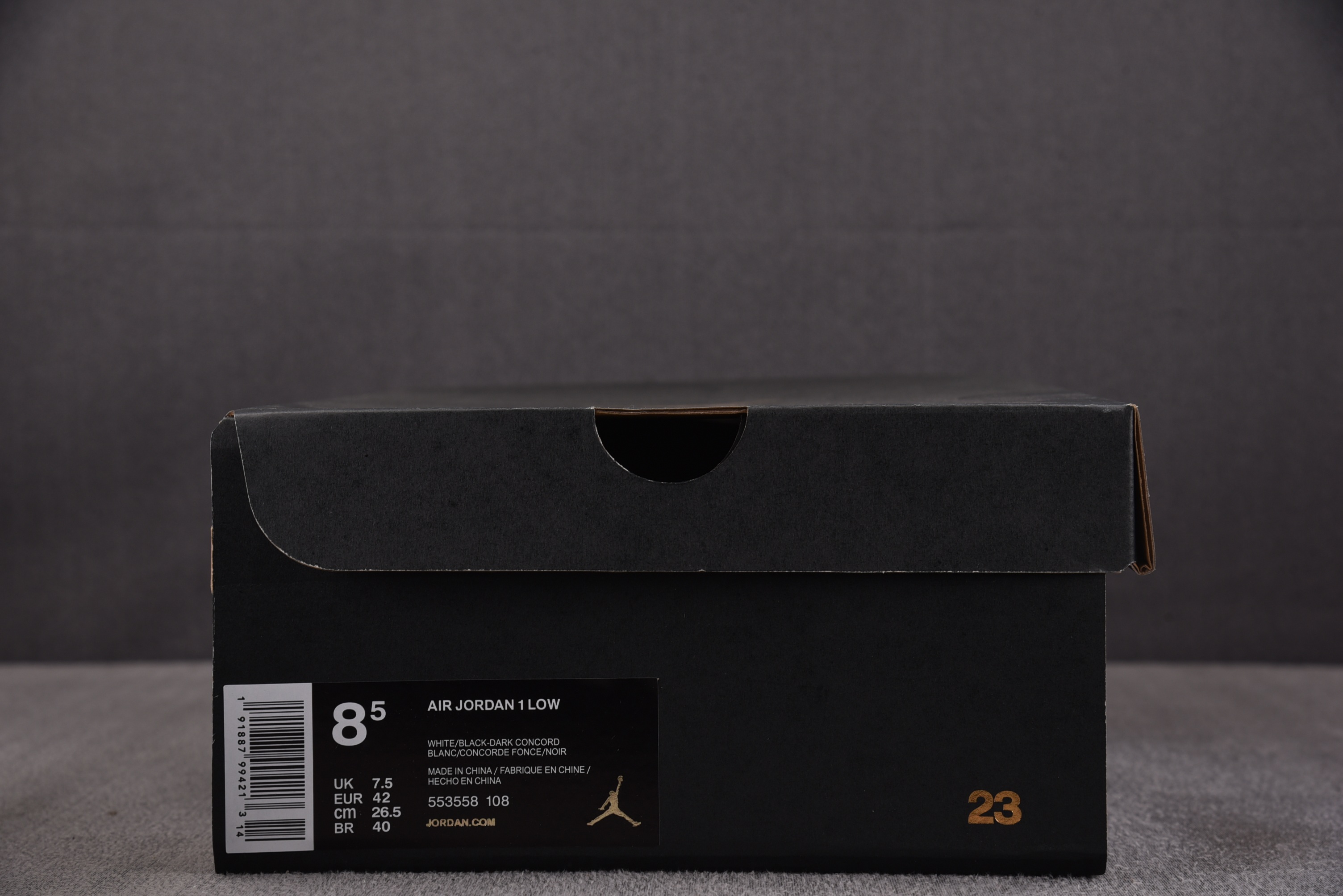 Air Jordan 1 Retro Low White Black Dark Concord 白黑紫 