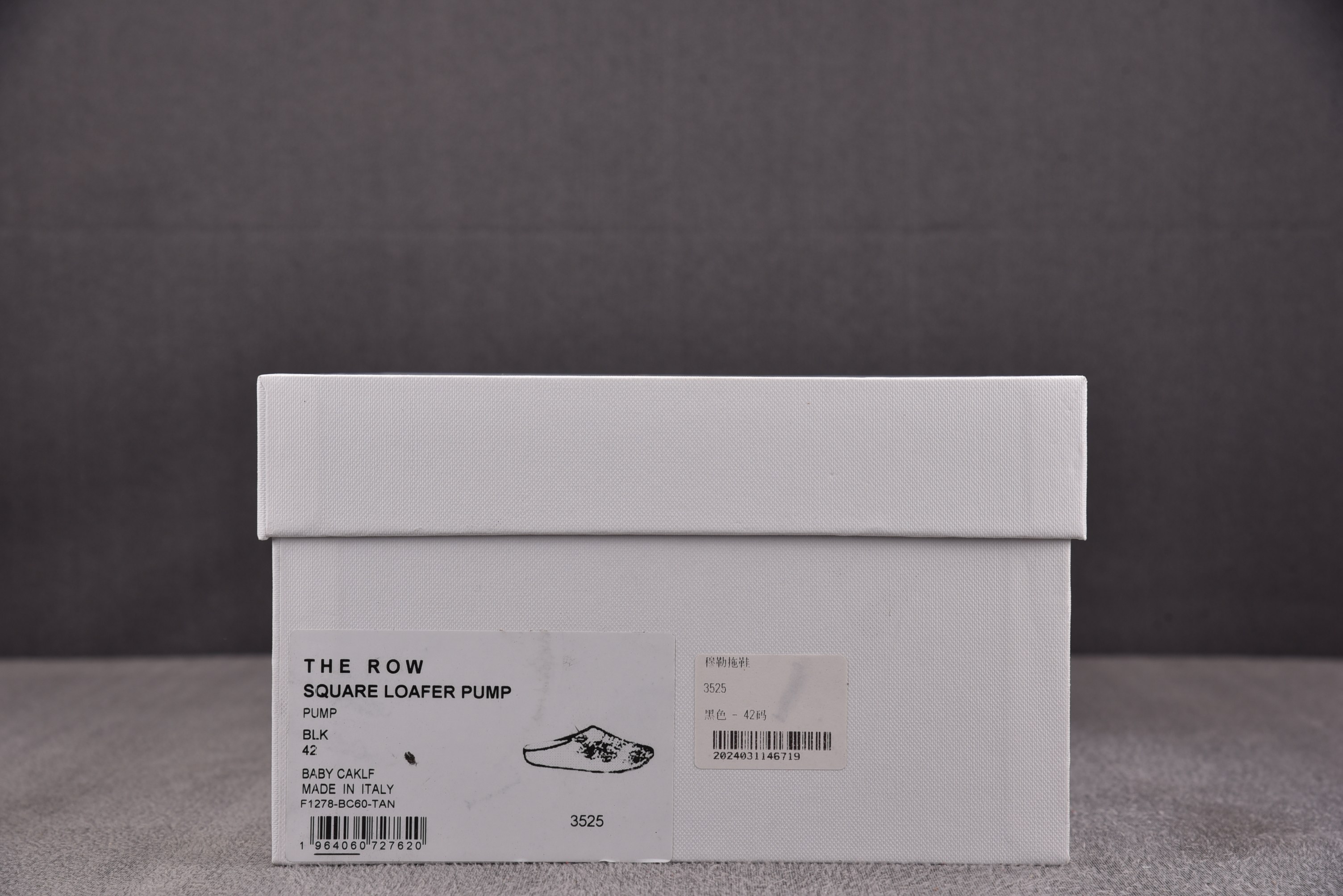 The Row Square Loafer Pumps in tan 黑色  #YZ01136-45