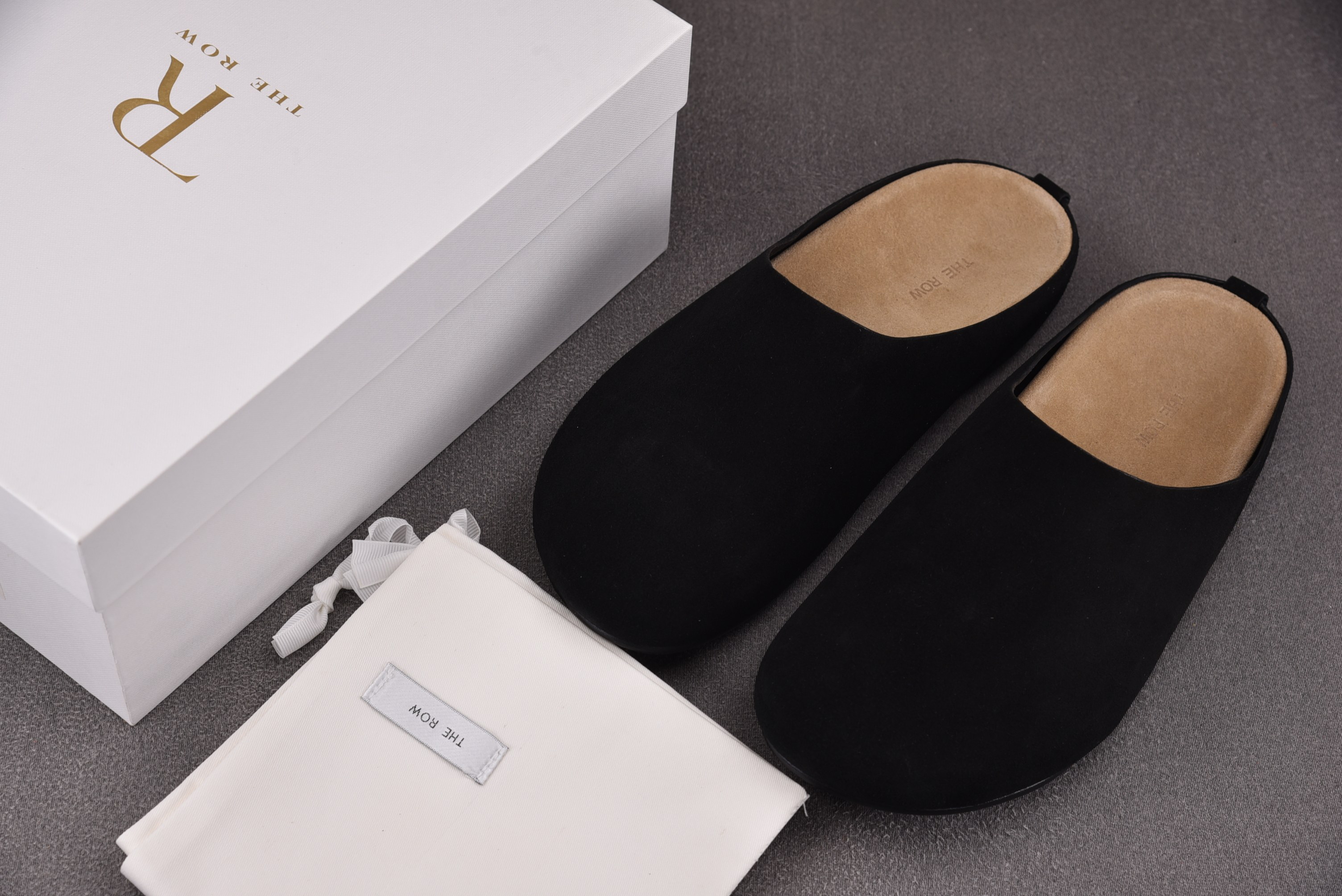 The Row Square Loafer Pumps in tan 黑色  #YZ01136-45
