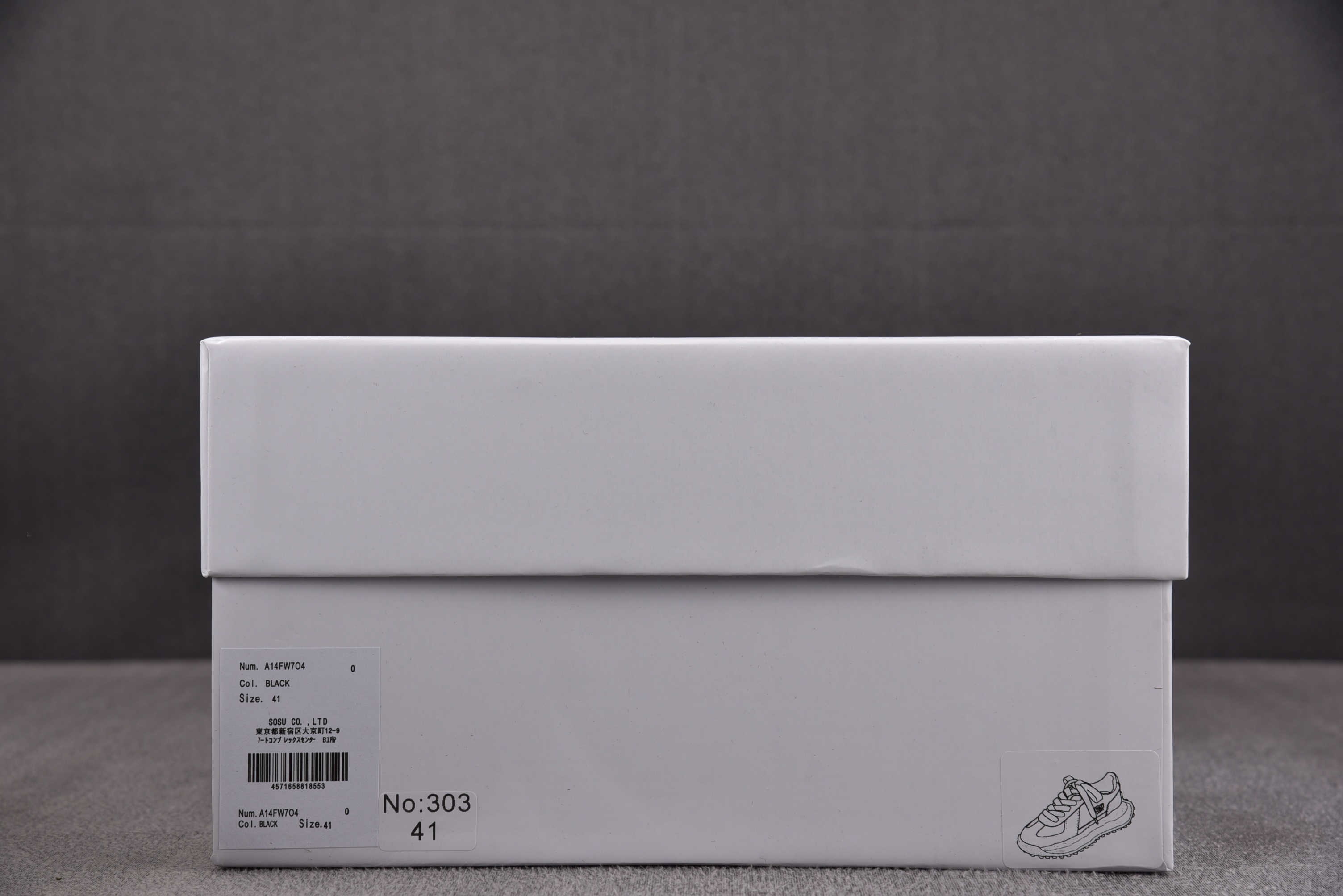 MIHARA YASUHIRO 黑色 No.303 #YZ00636-45