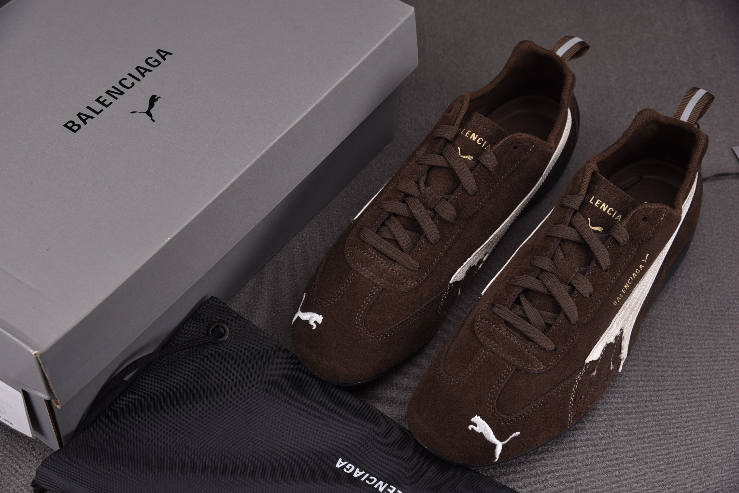Balenciaga x Puma Speedcat Suede Brown 棕色 #YZ009-033