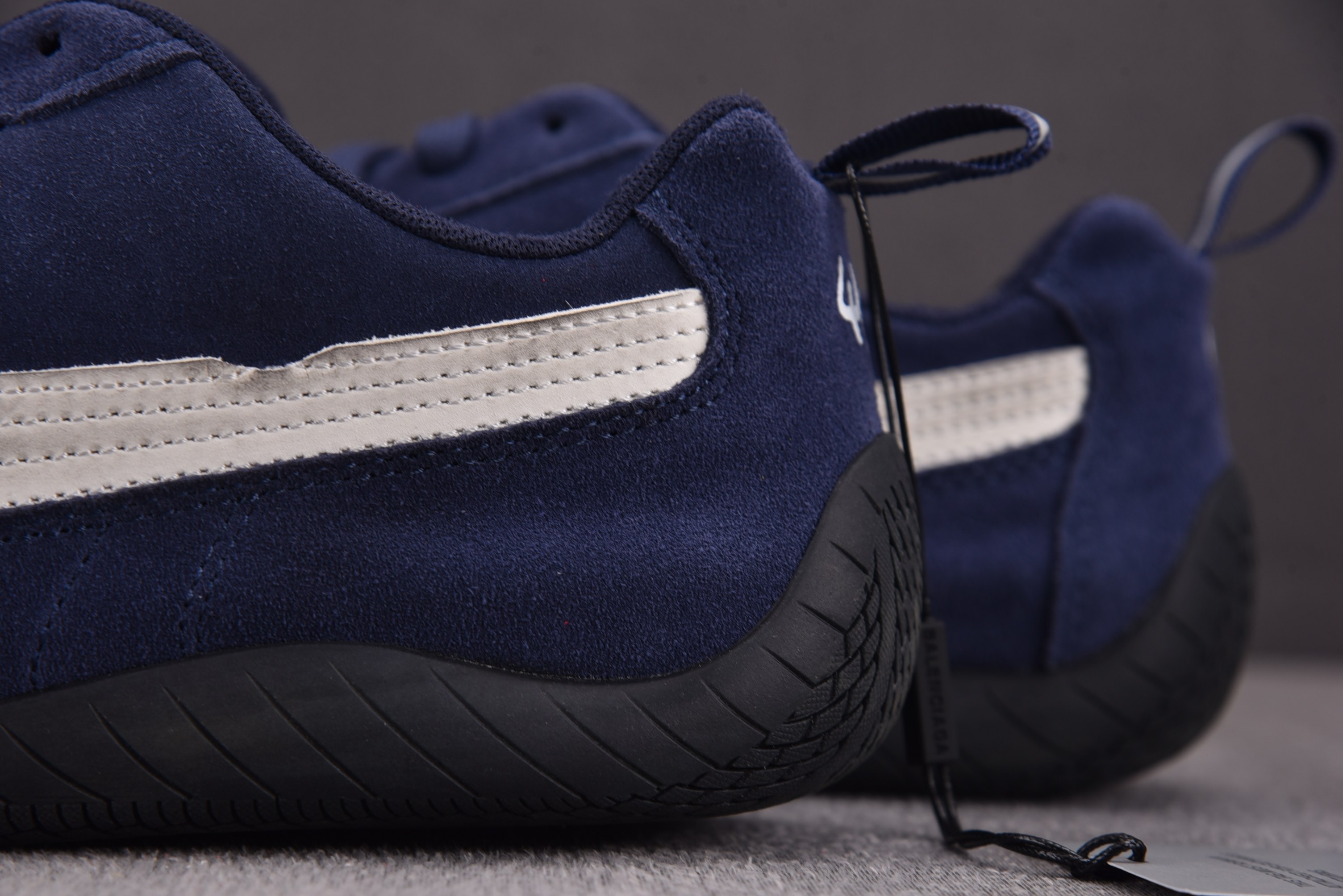 Balenciaga x Puma Speedcat Suede Distressed Navy Whi