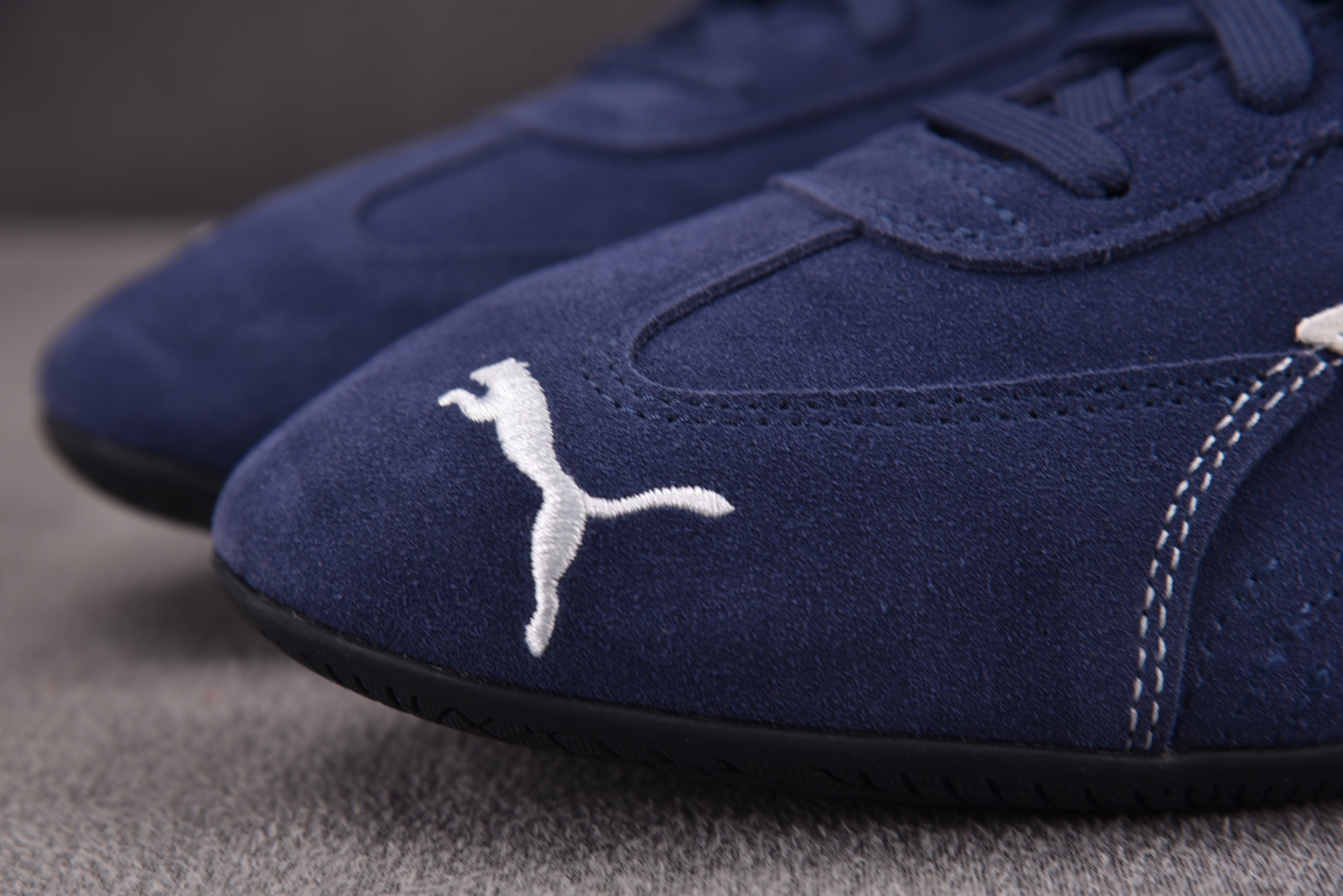 Balenciaga x Puma Speedcat Suede Distressed Navy Whi