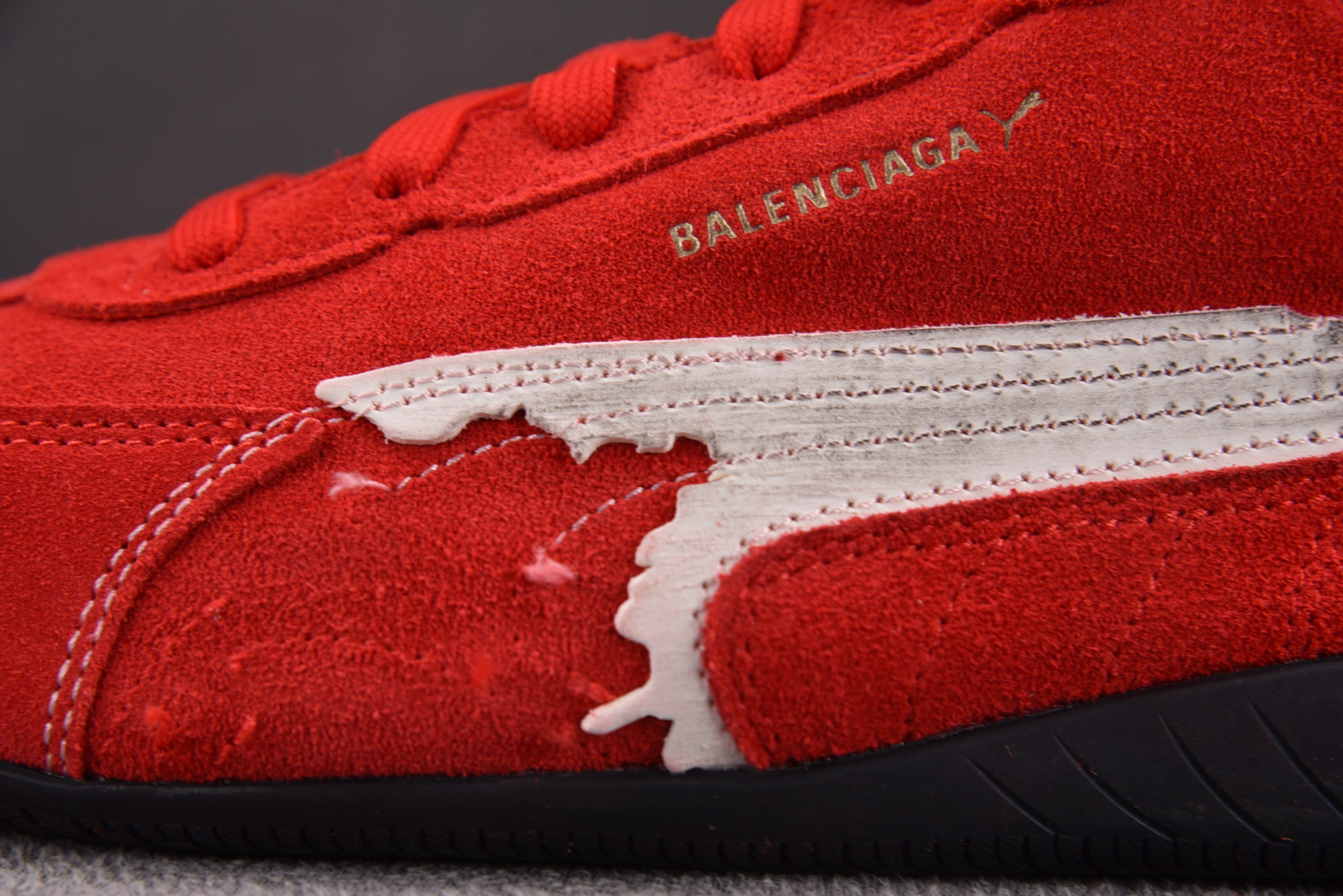 Balenciaga x Puma Speedcat Suede Distressed Red Whit
