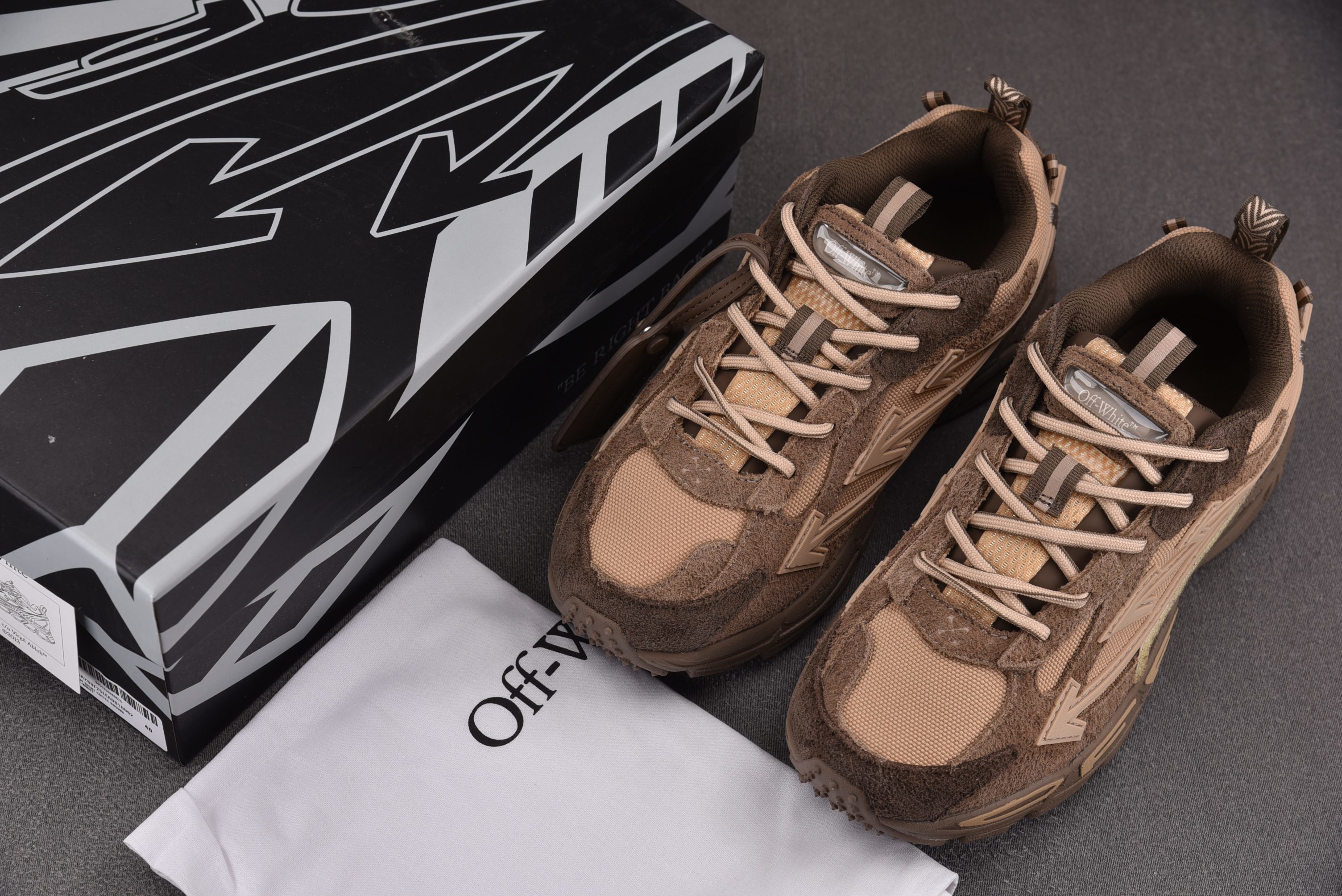 【纯原】OFF-WHITE BE RIGHT BACK 棕色 #YZ00236-47